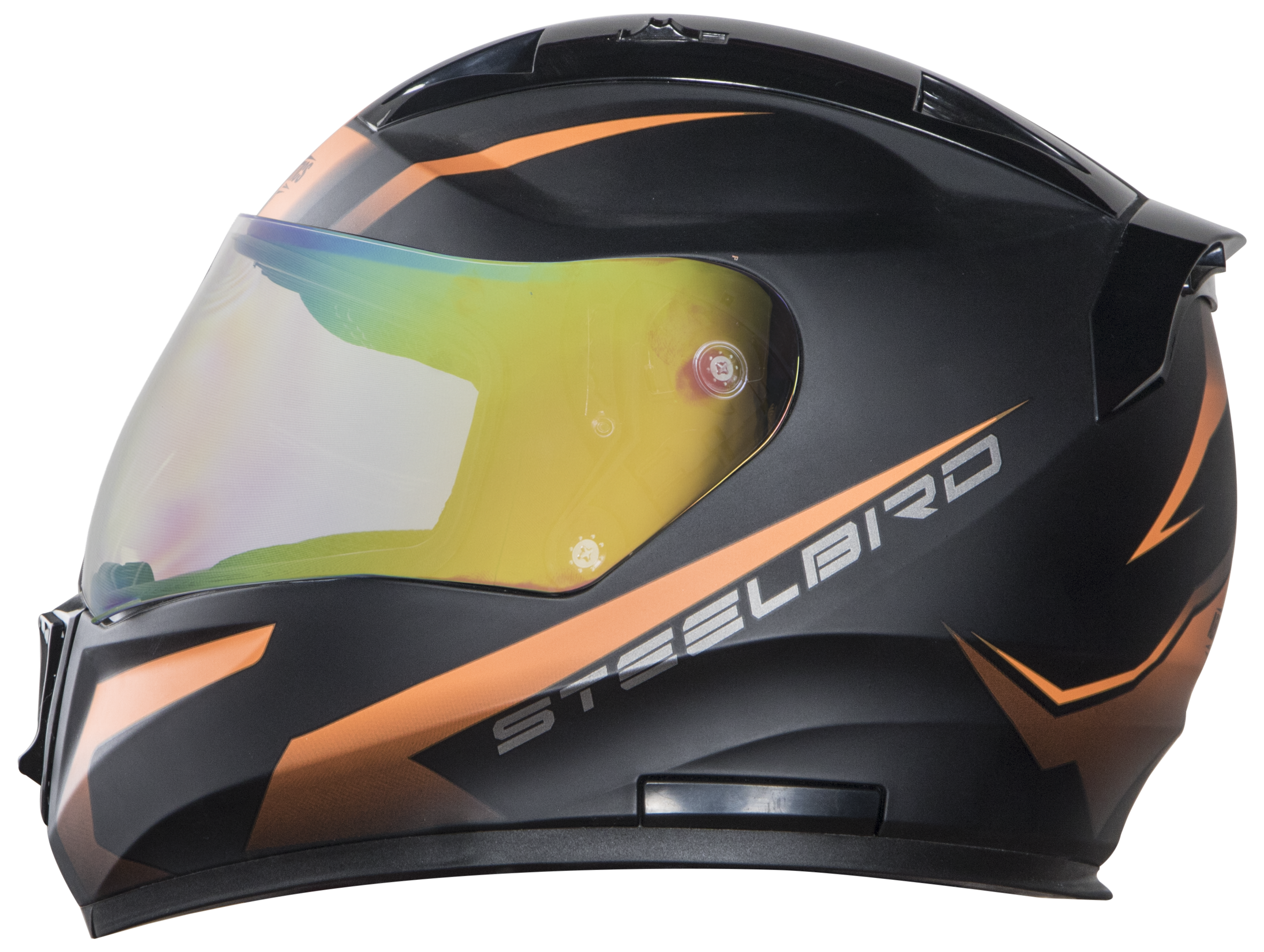 SA-1 WHIF Mat Black With Orange (Fitted With Clear Visor Extra Green Night Vision  Visor Free)
