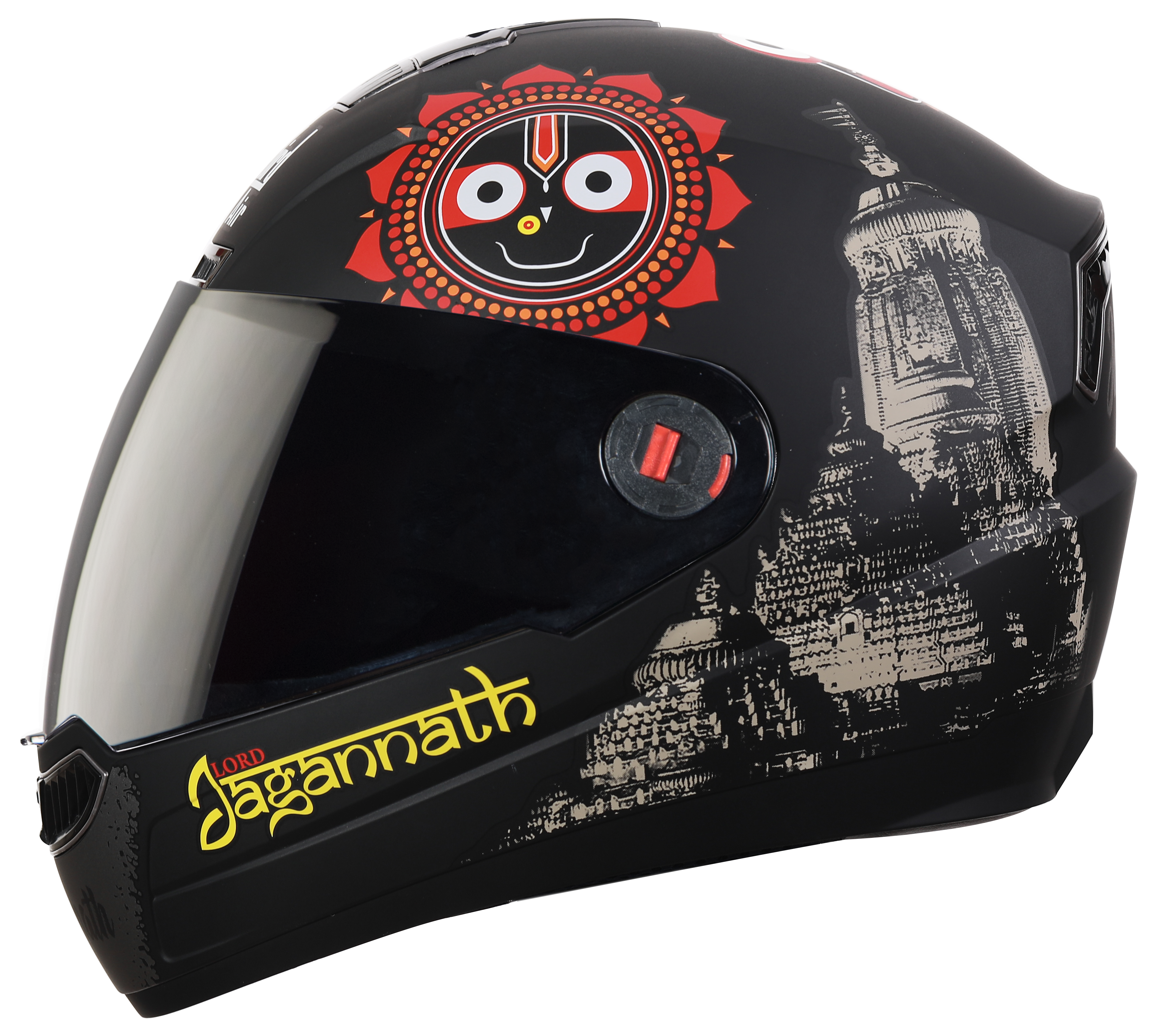 Steelbird SBA-1 Jagannath Full Face Helmet In Matt Finish (Matt Black Desert Storm With Smoke Visor)