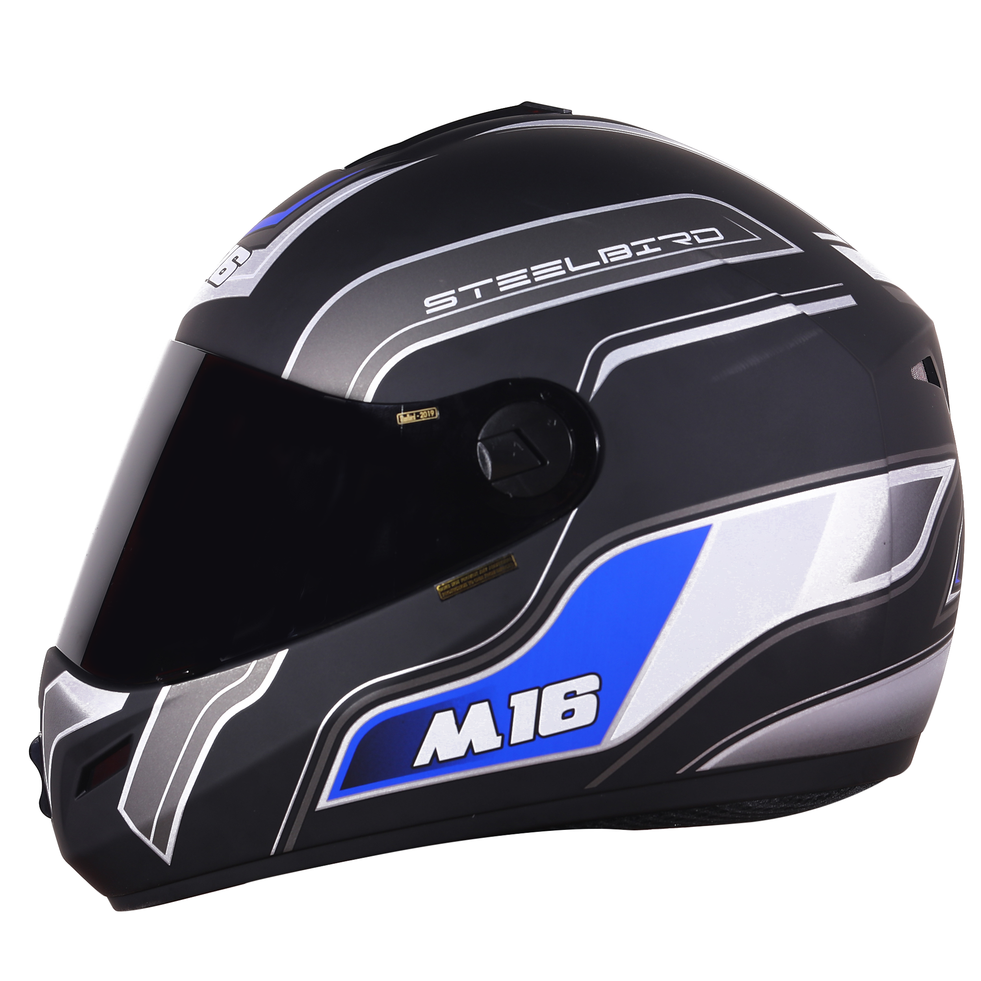 M16 Activate Mat Black With Grey( Fitted With Clear Visor Extra Smoke Visor Free)
