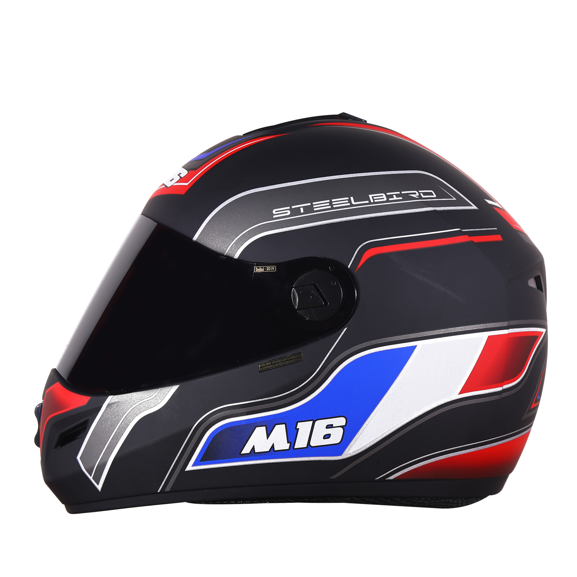 M16 Activate Mat Black With Red( Fitted With Clear Visor Extra Smoke Visor Free)