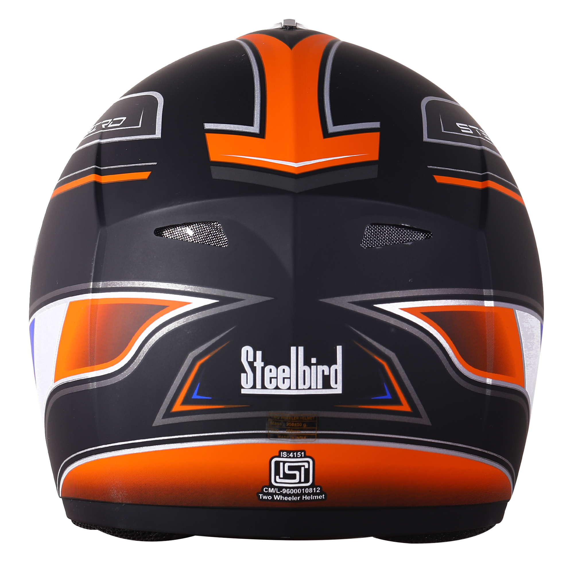 M16 Activate Mat Black With Orange( Fitted With Clear Visor Extra Smoke Visor Free)