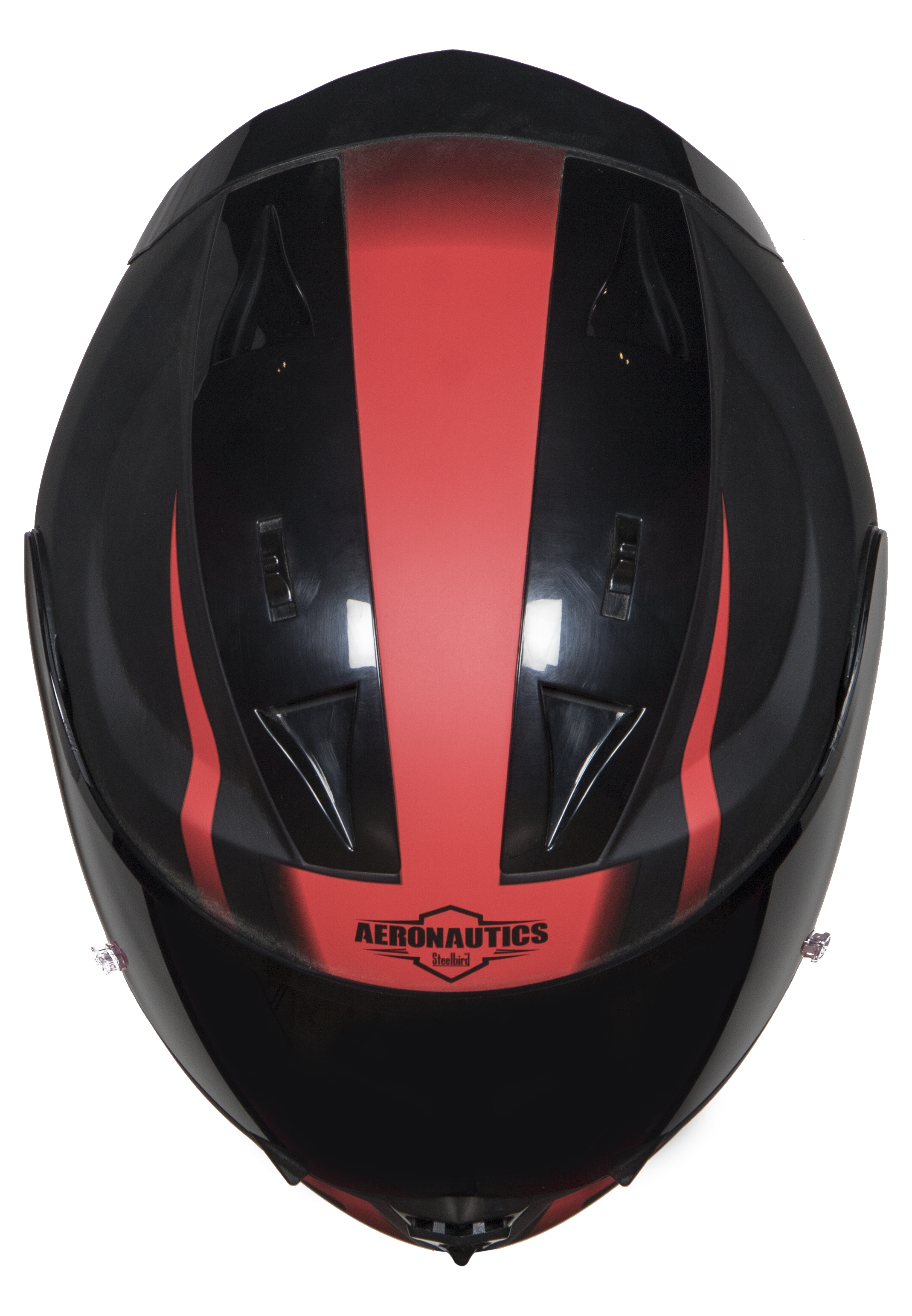SA-1 WHIF Mat Black/Red ( Fitted With Clear Visor Extra Anti-Fog Shield Chrome Silver Visor Free)