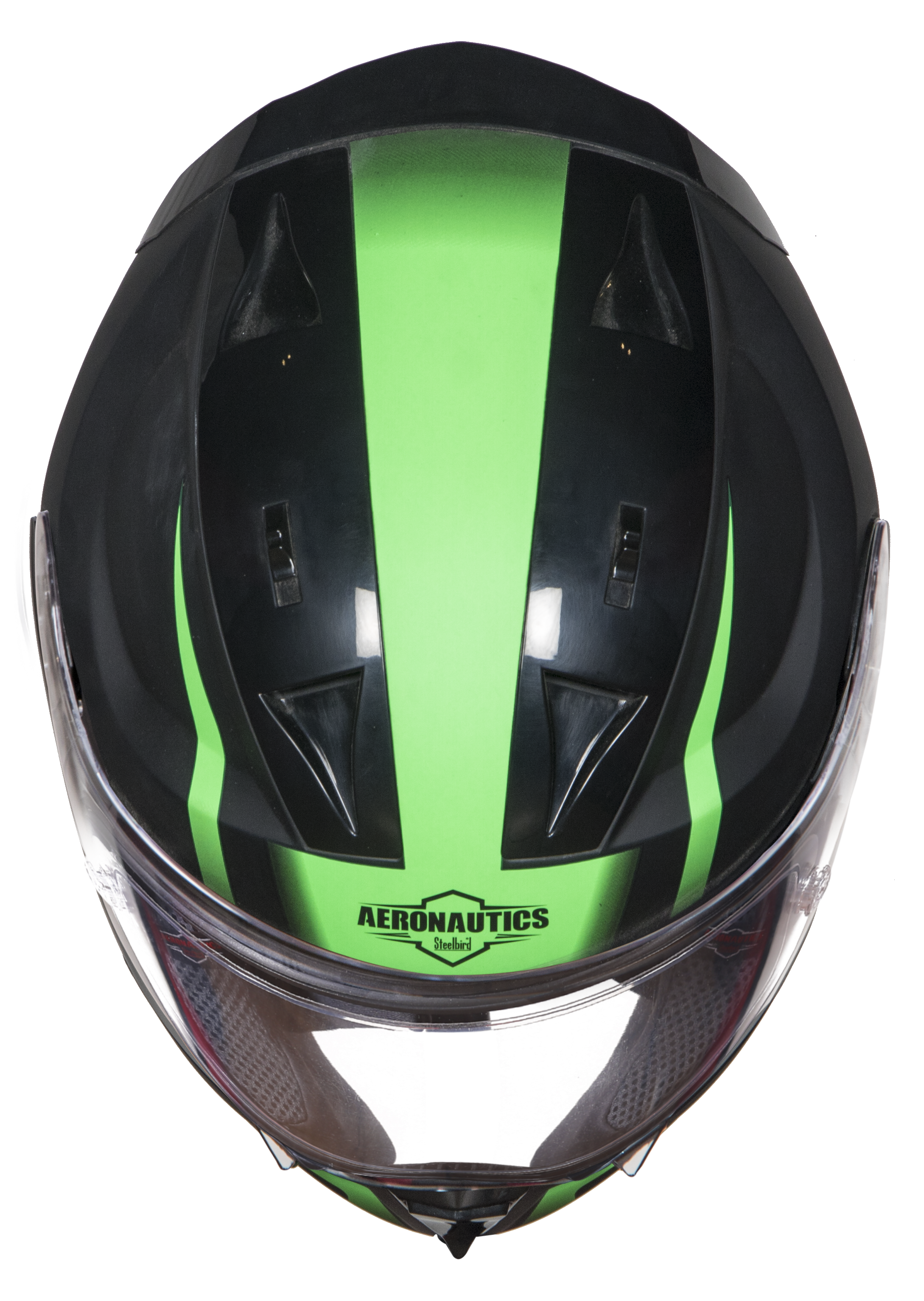 SA-1 WHIF Mat Black/Green (Fitted With Clear Visor Extra Anti-Fog Shield Gold Night Vision Photochromic Visor Free)