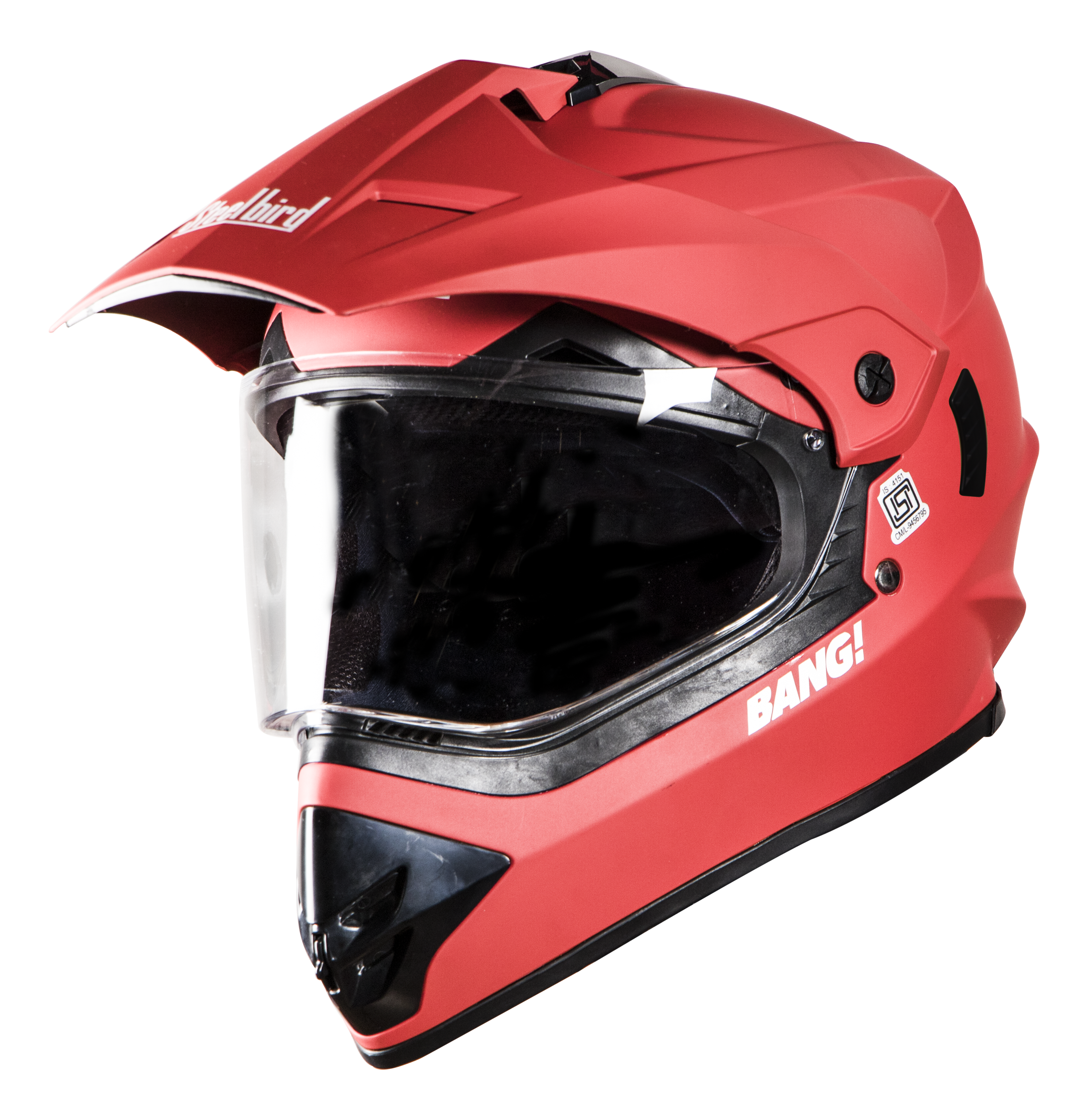 SB-42 Bang Single Visor Mat Sports Red