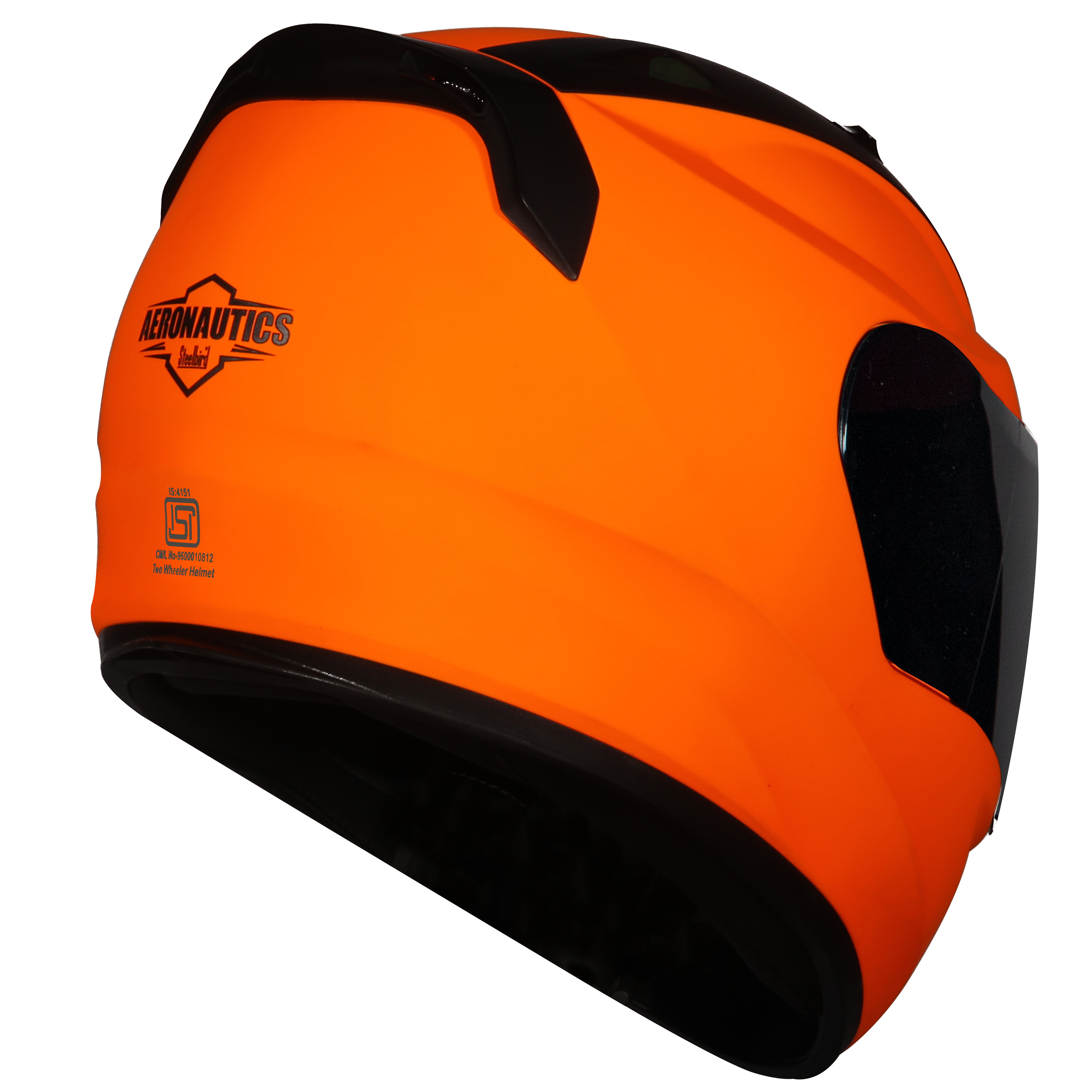 SA-1 FLUO ORANGE (FITTED WITH CLEAR VISOR EXTRA SMPOKE VISOR FREE)