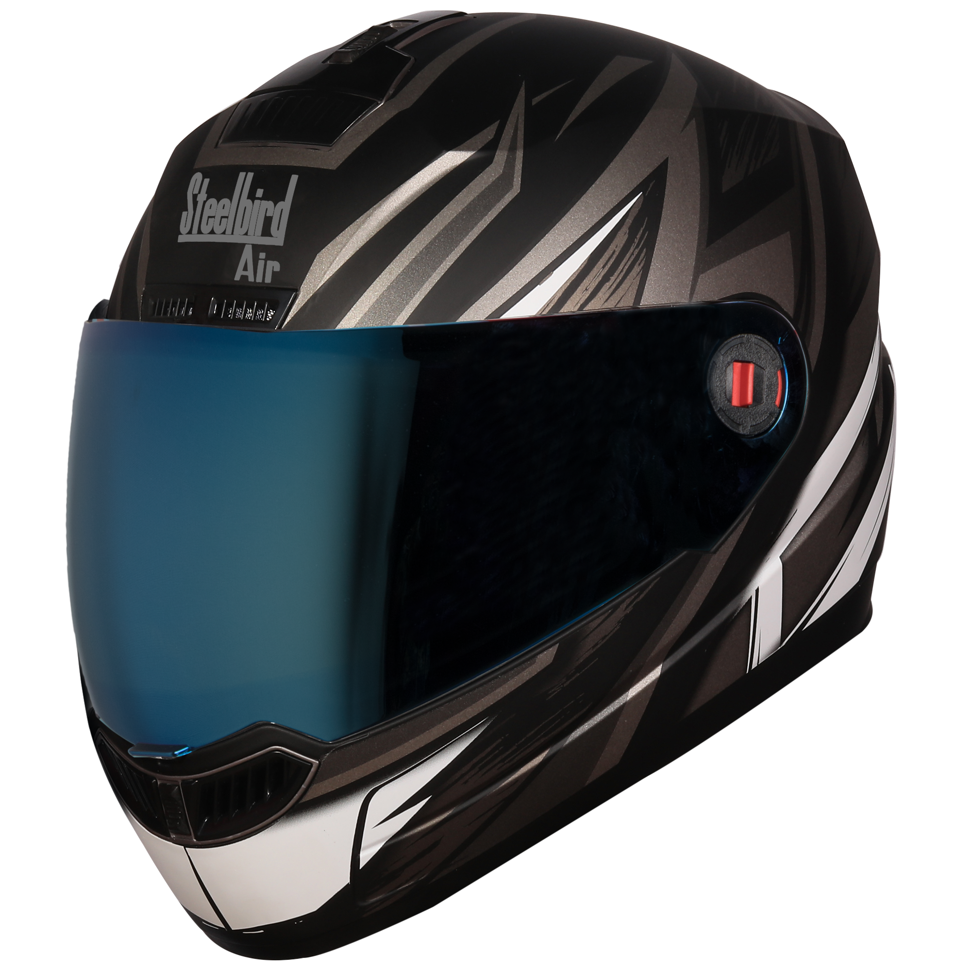SBA-1 THRYL Mat Black With Grey ( Fitted With Clear Visor Extra Blue Chrome Visor Free)