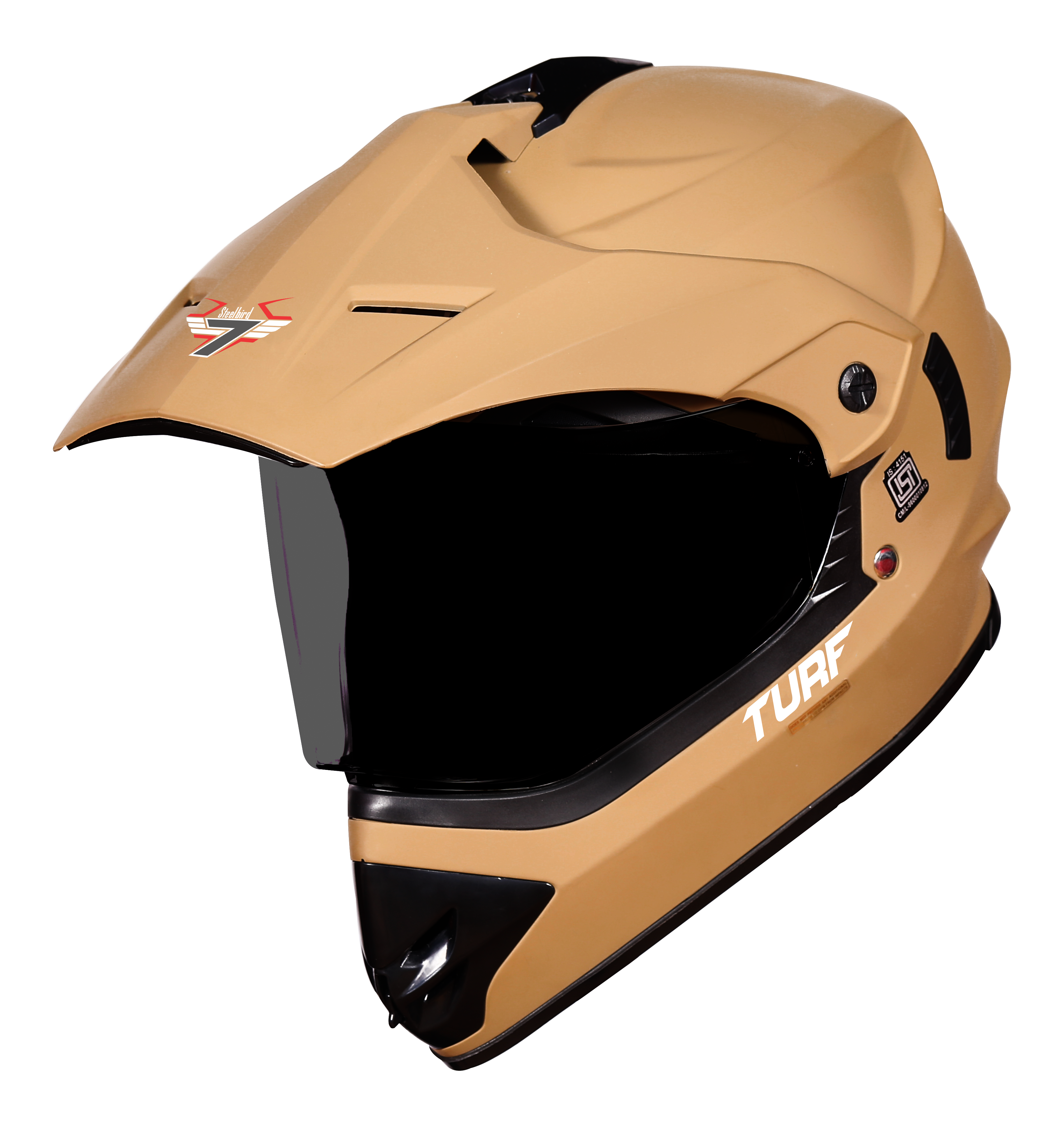 SB-42 Turf Single Visor Mat Desert Storm (With Extra Clear Visor)