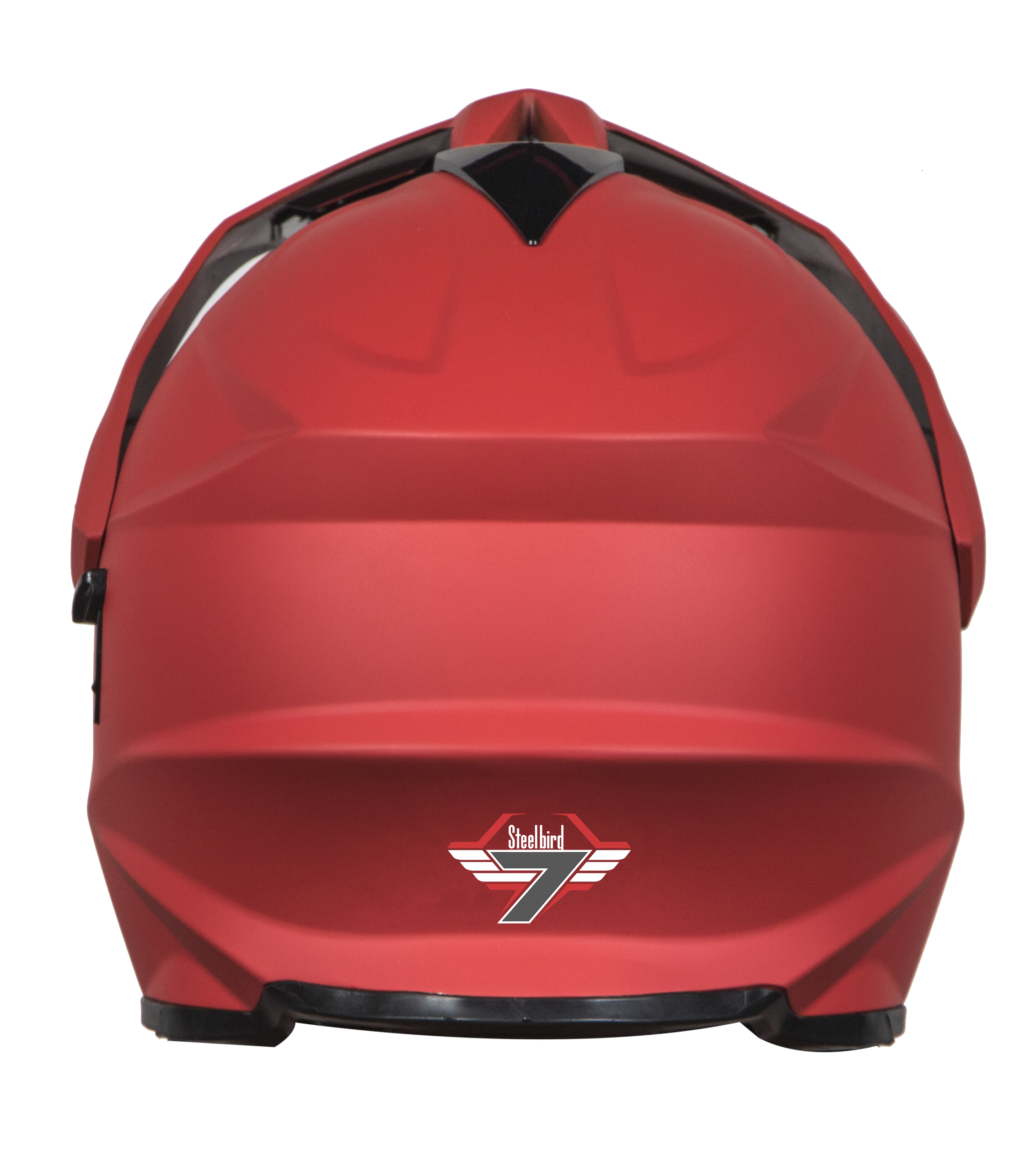 SB-42 Turf Single Visor Mat Sports Red With Anti-Fog Shield Chrome Gold Visor (With Extra Clear Visor)