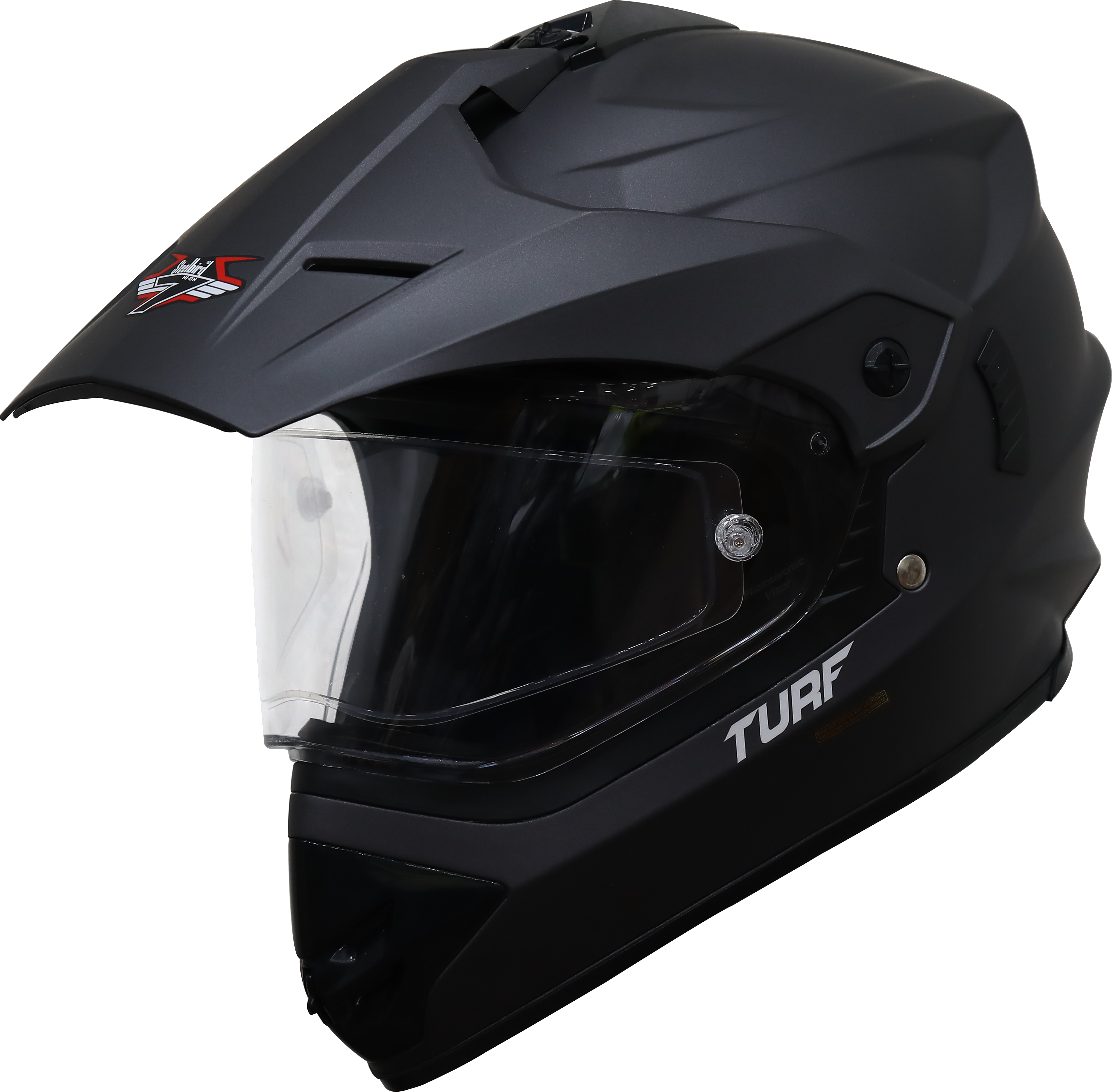 SB-42 Turf Single Visor Mat Axis Grey With Anti-Fog Shield Photochromic Visor (With Extra Clear Visor)