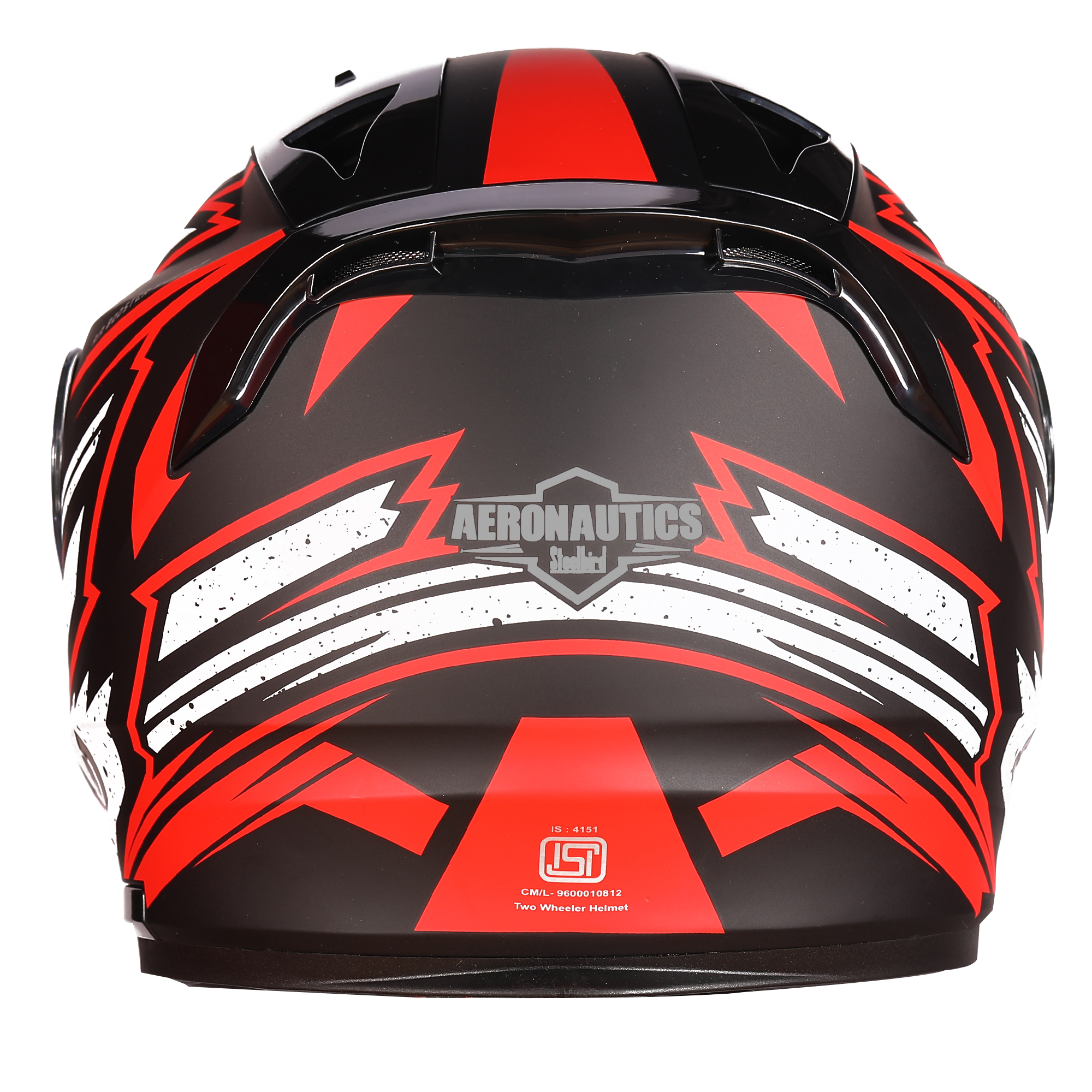 SA-1 BOOSTER MAT BLACK WITH RED - NIGHT VISION GOLD VISOR (WITH EXTRA CLEAR VISOR)