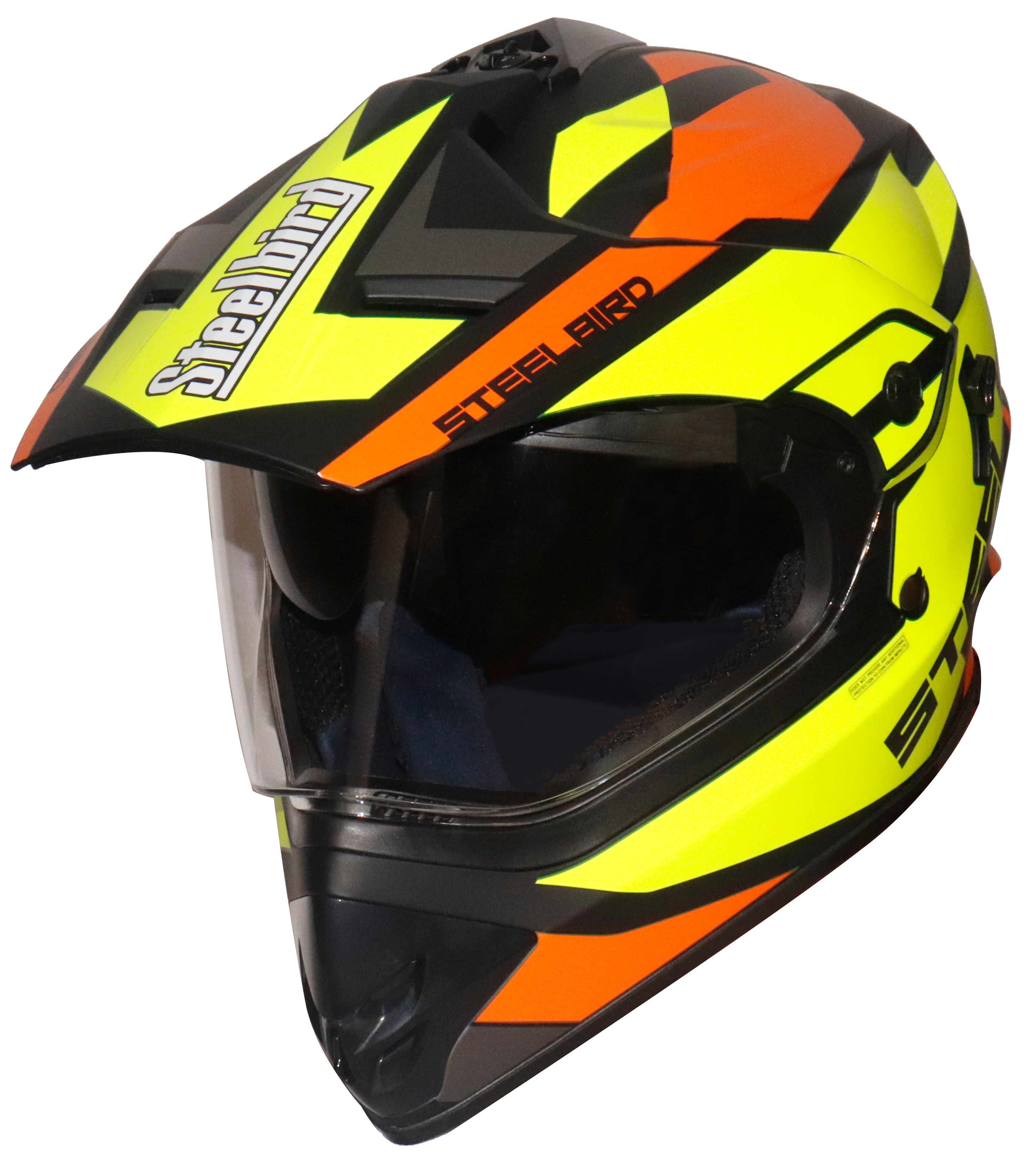 SB-42 Bang Silt Mat Black With Neon (Clear With Sun Shield)