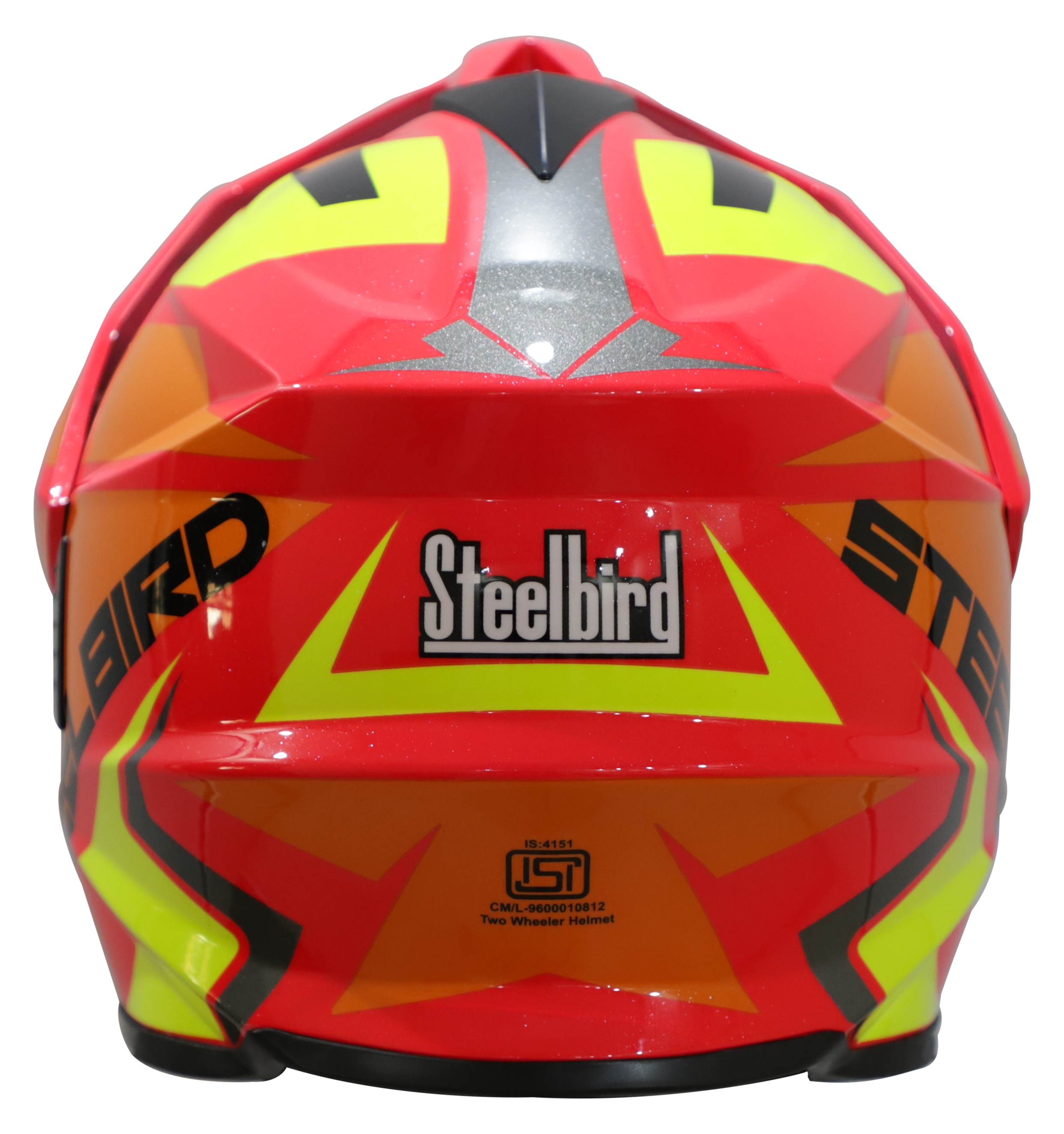 SB-42 Bang Silt Glossy Fluo Red With Orange (Clear With Sun Shield)