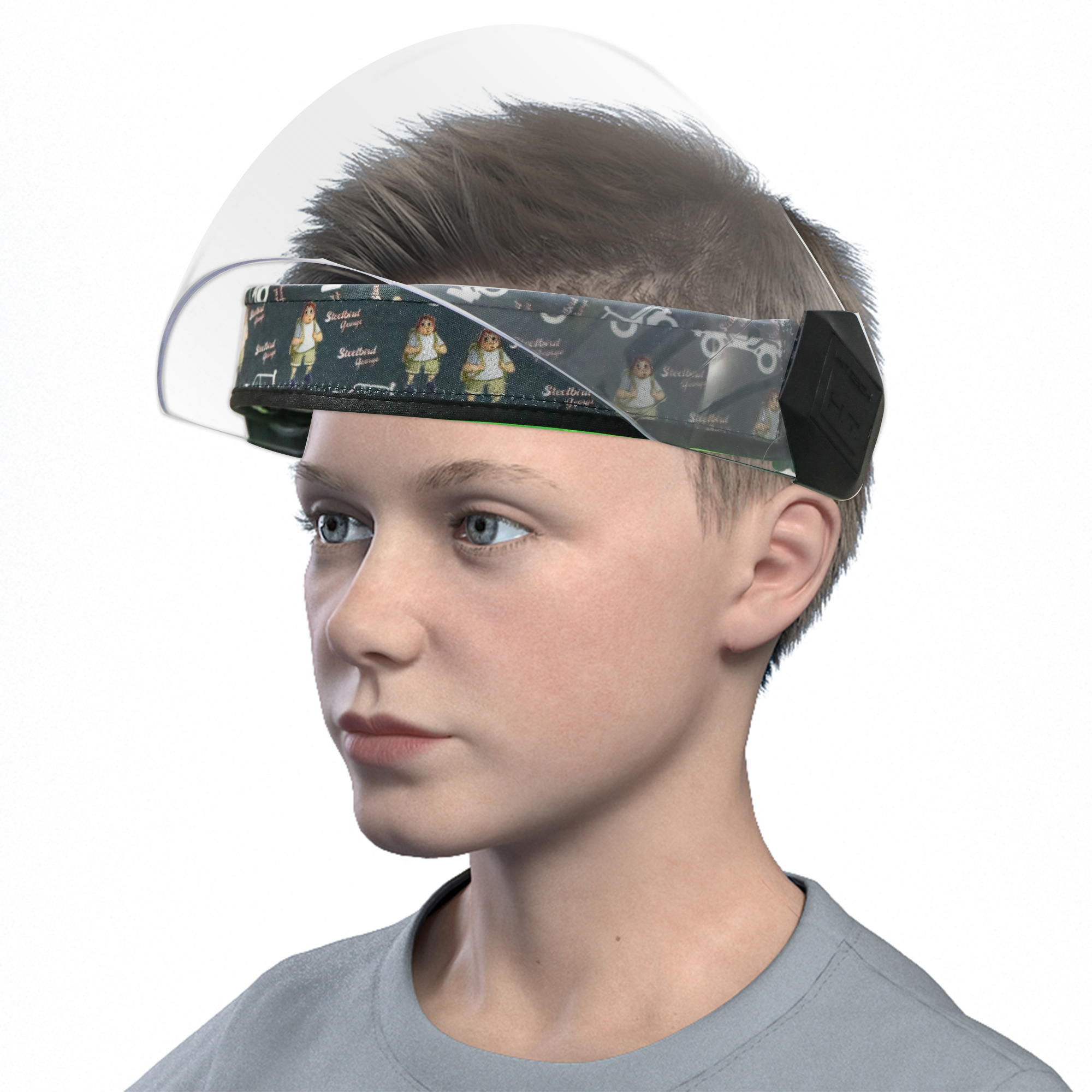 SBA-6 George Designer Flip Up Face Shield (For Boys)