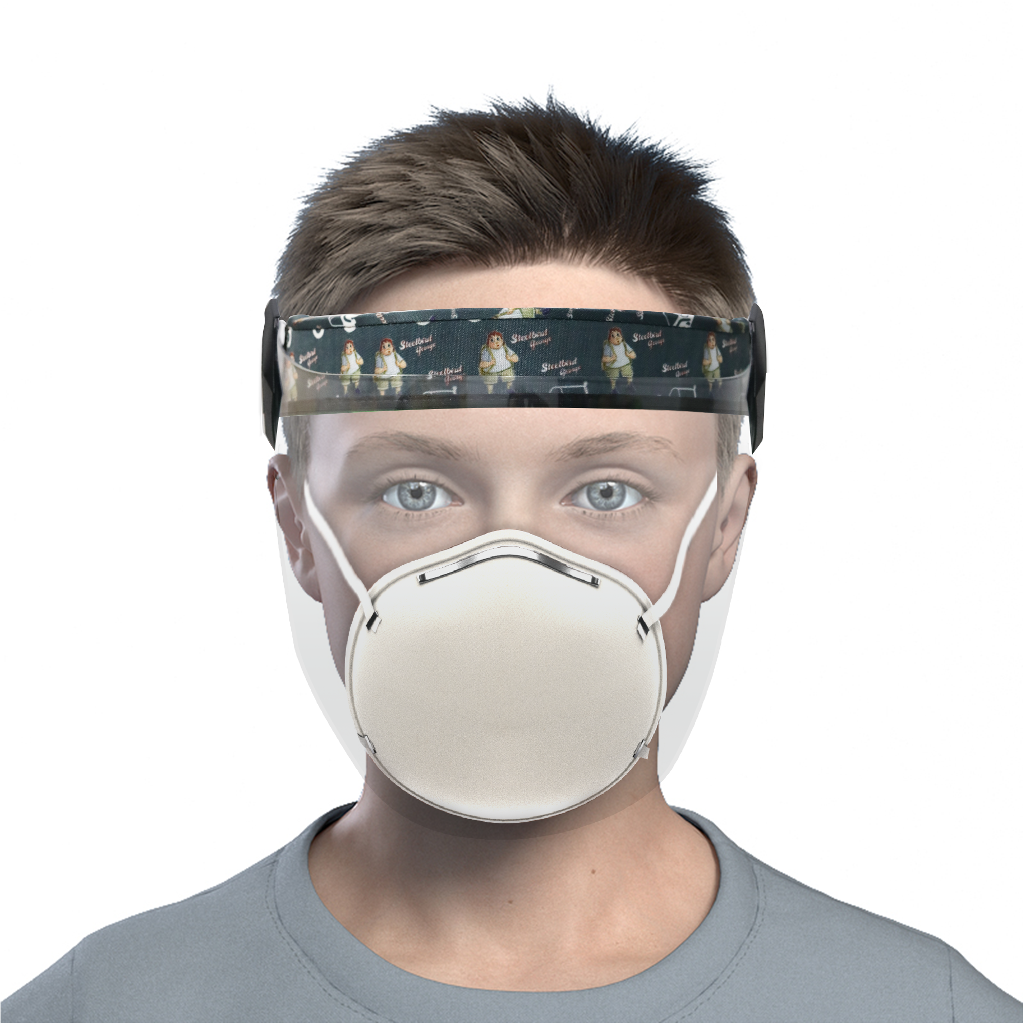SBA-6 George Designer Flip Up Face Shield (For Boys)