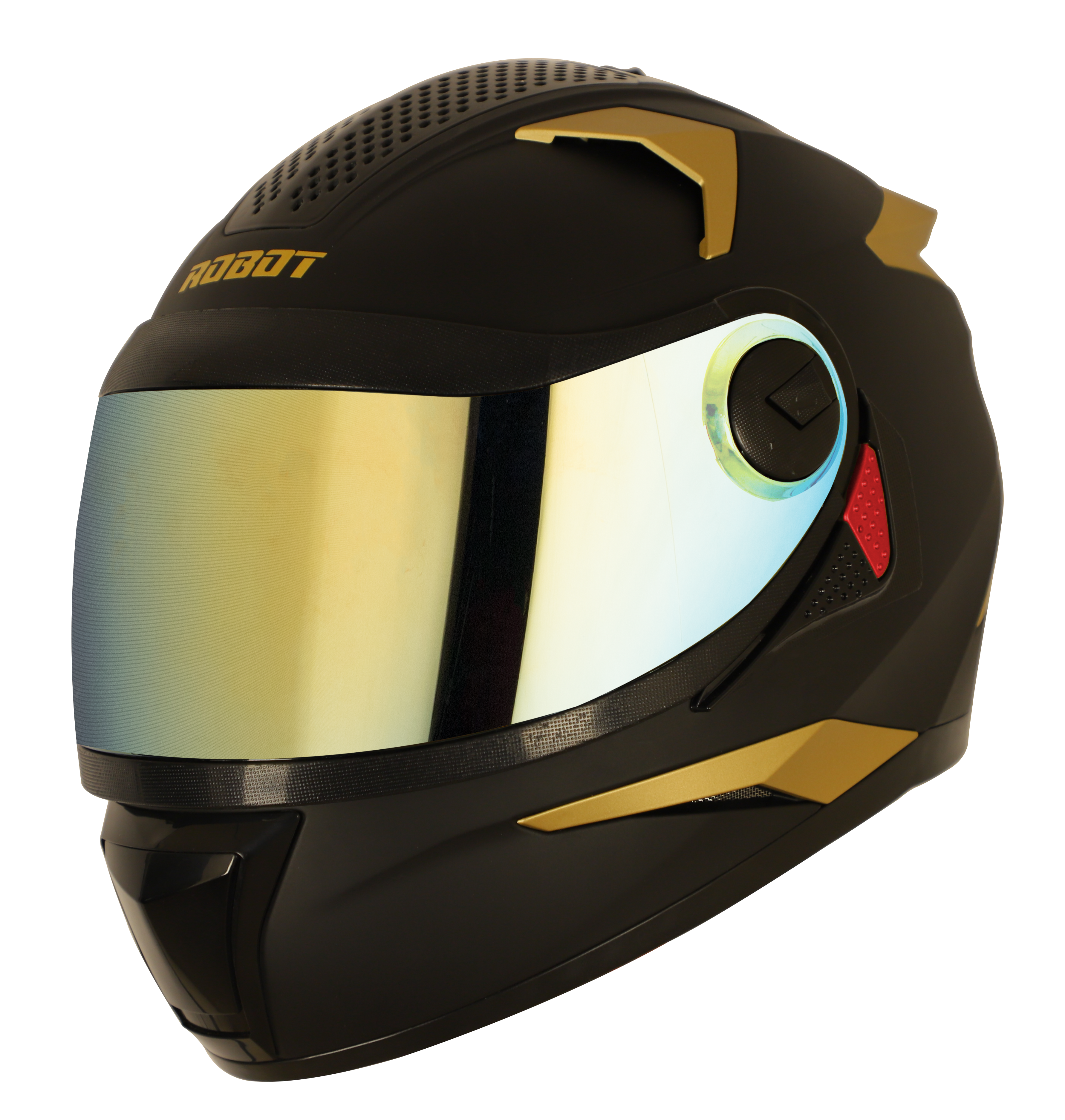 SBH-17 ROBOT GOLD EDITION ( FITTED WITH CLEAR VISOR EXTRA GOLD CHROME VISOR FREE)