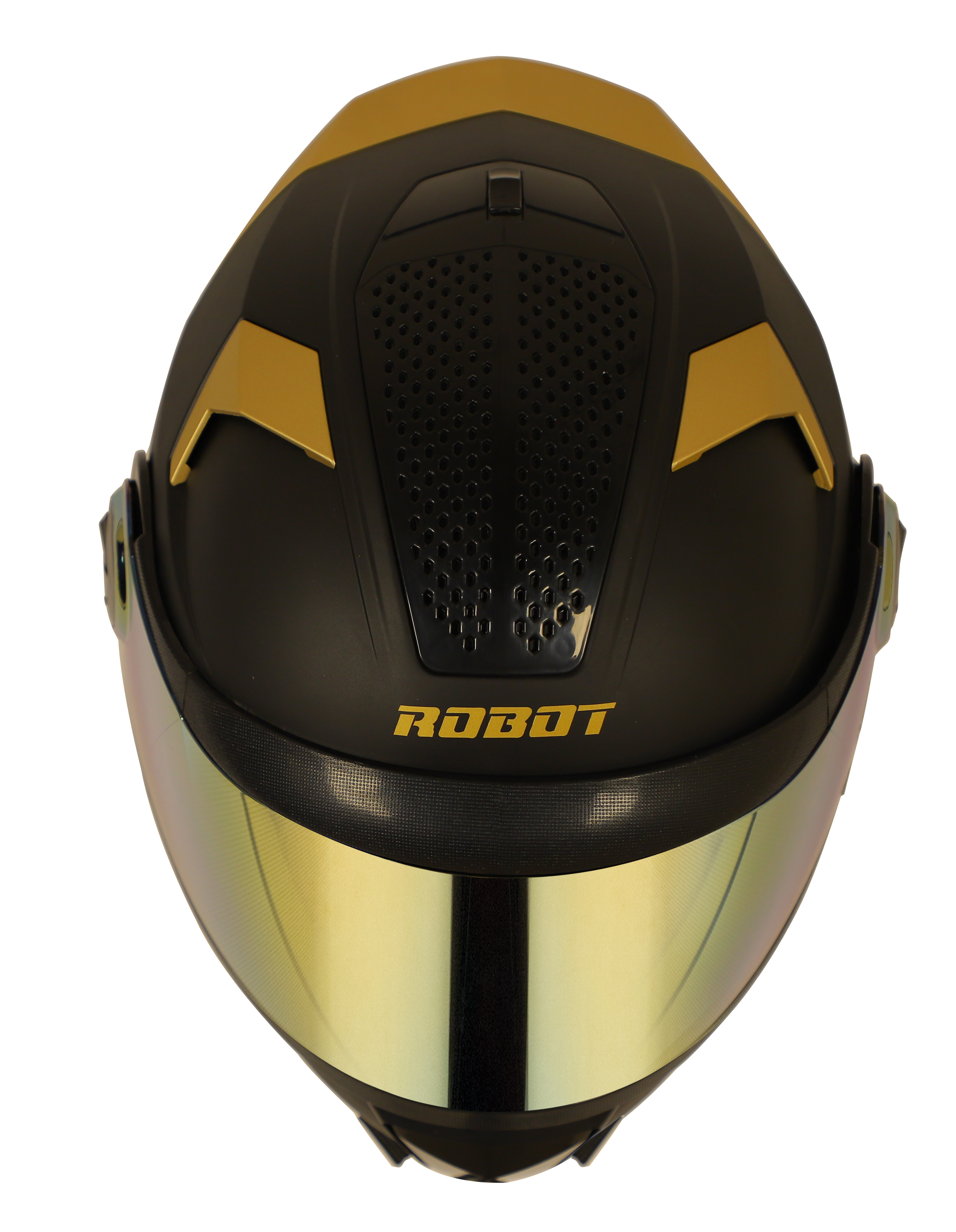 SBH-17 ROBOT GOLD EDITION ( FITTED WITH CLEAR VISOR EXTRA GOLD CHROME VISOR FREE)
