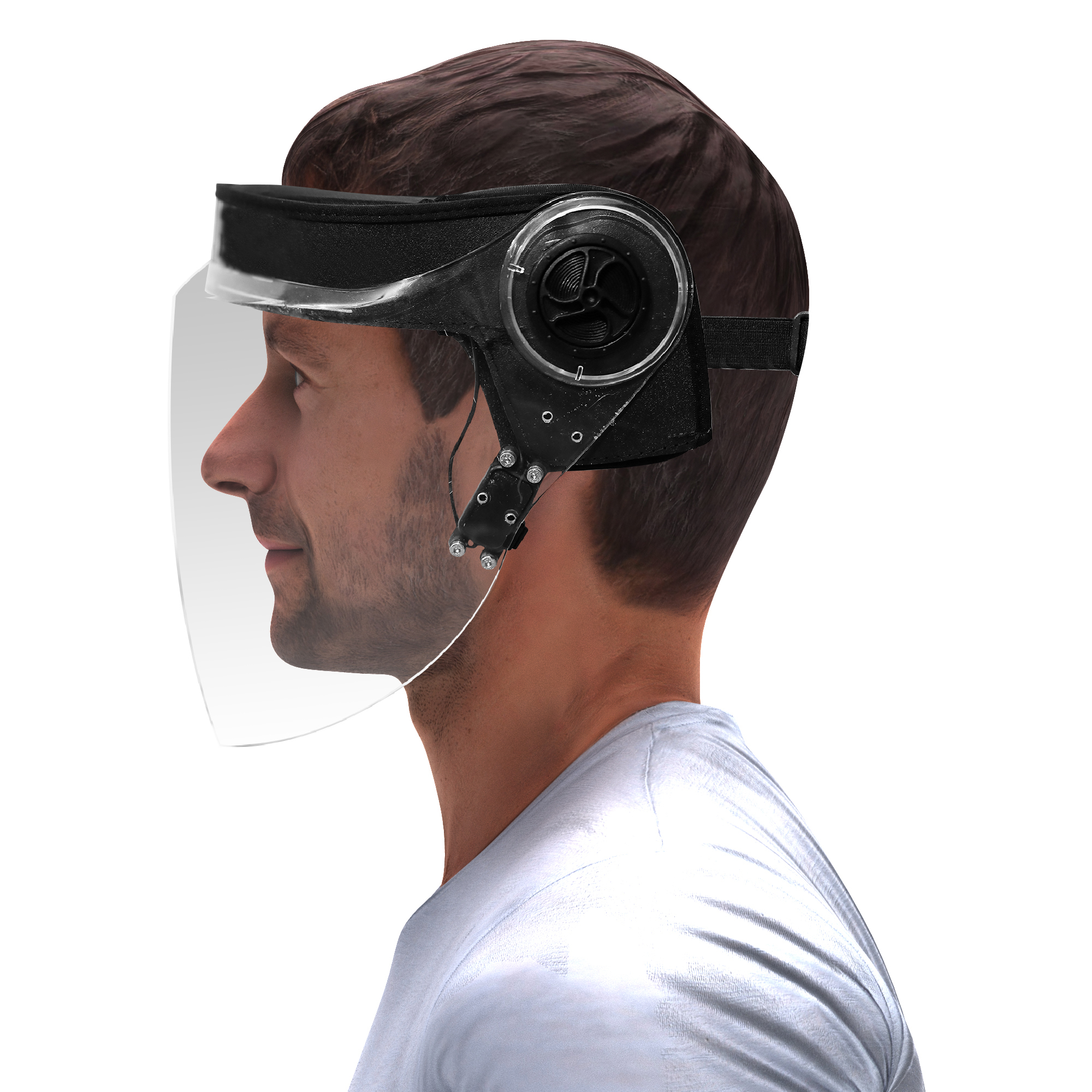 IGN-1 HF FACE SHIELD WITH HANDS FREE FUNCTION