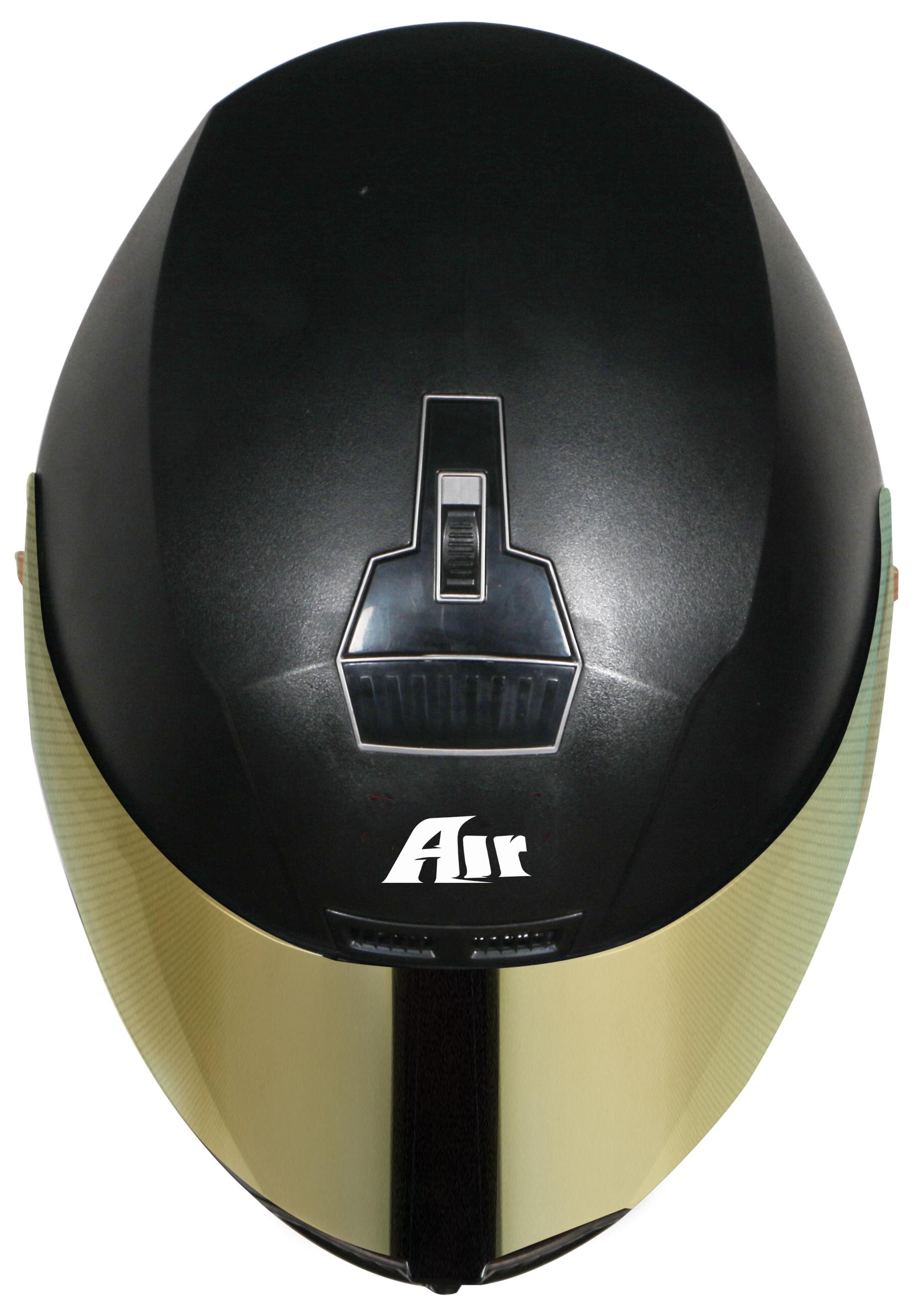 SBA-1 AIR DASHING BLACK FITTED WITH CLEAR VISOR ( EXTRA CHROME GOLD VISOR)