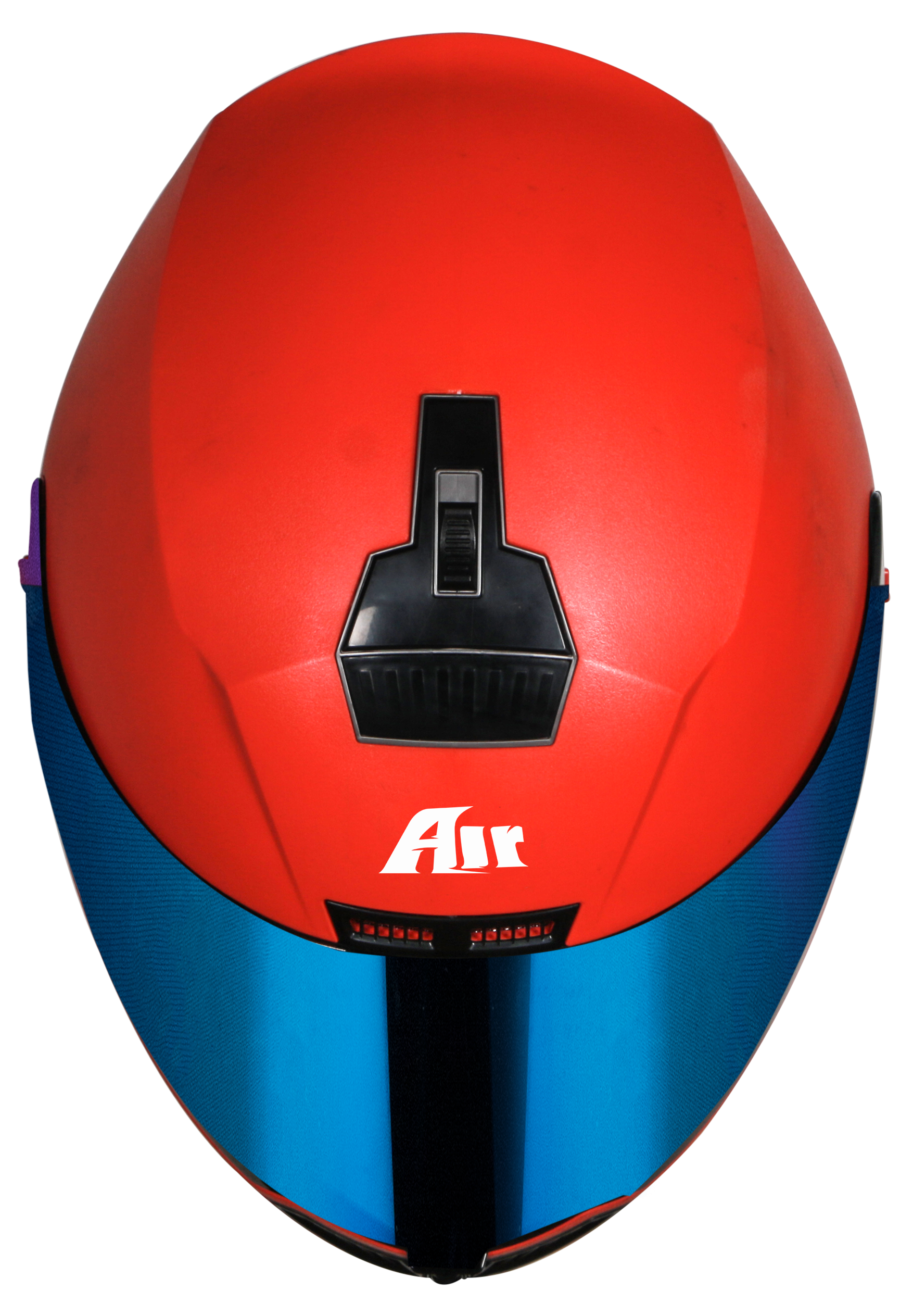 SBA-1 AIR DASHING RED FITTED WITH CLEAR VISOR ( EXTRA CHROME BLUE VISOR)