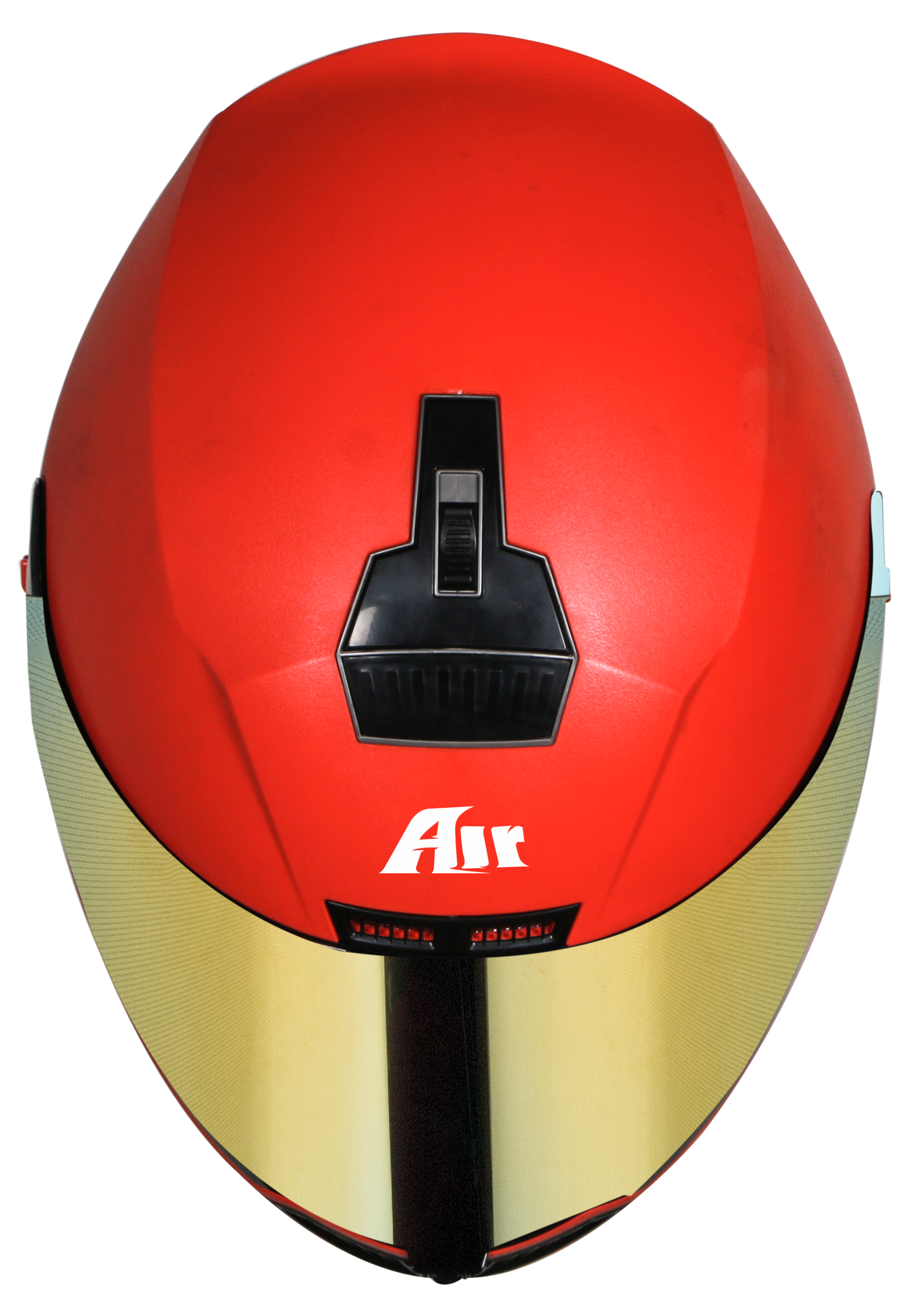 SBA-1 AIR DASHING RED FITTED WITH CLEAR VISOR ( EXTRA CHROME GOLD VISOR)