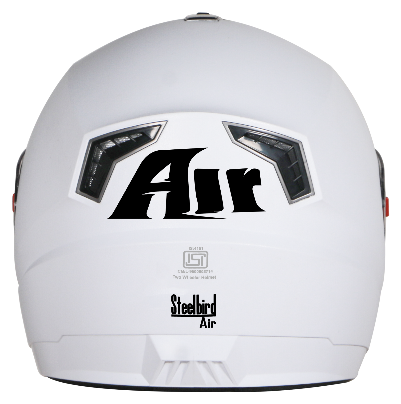 SBA-1 AIR DASHING WHITE FITTED WITH CLEAR VISOR ( EXTRA CHROME SILVER VISOR)