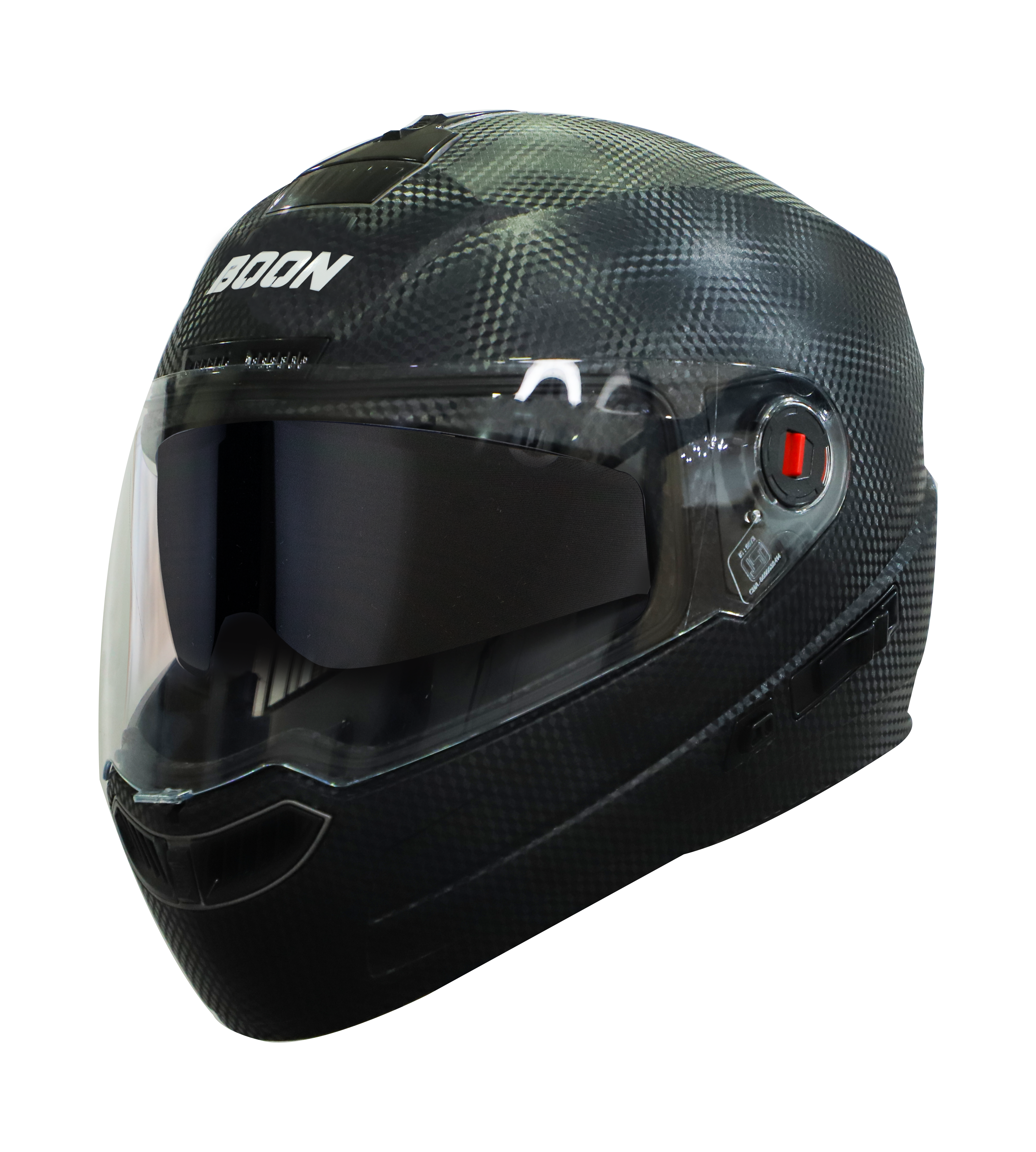 Steelbird SBA-1 Boon Dashing ISI Certified Full Face Helmet for Men and Women with Inner Smoke Sun Shield (Dashing Black)