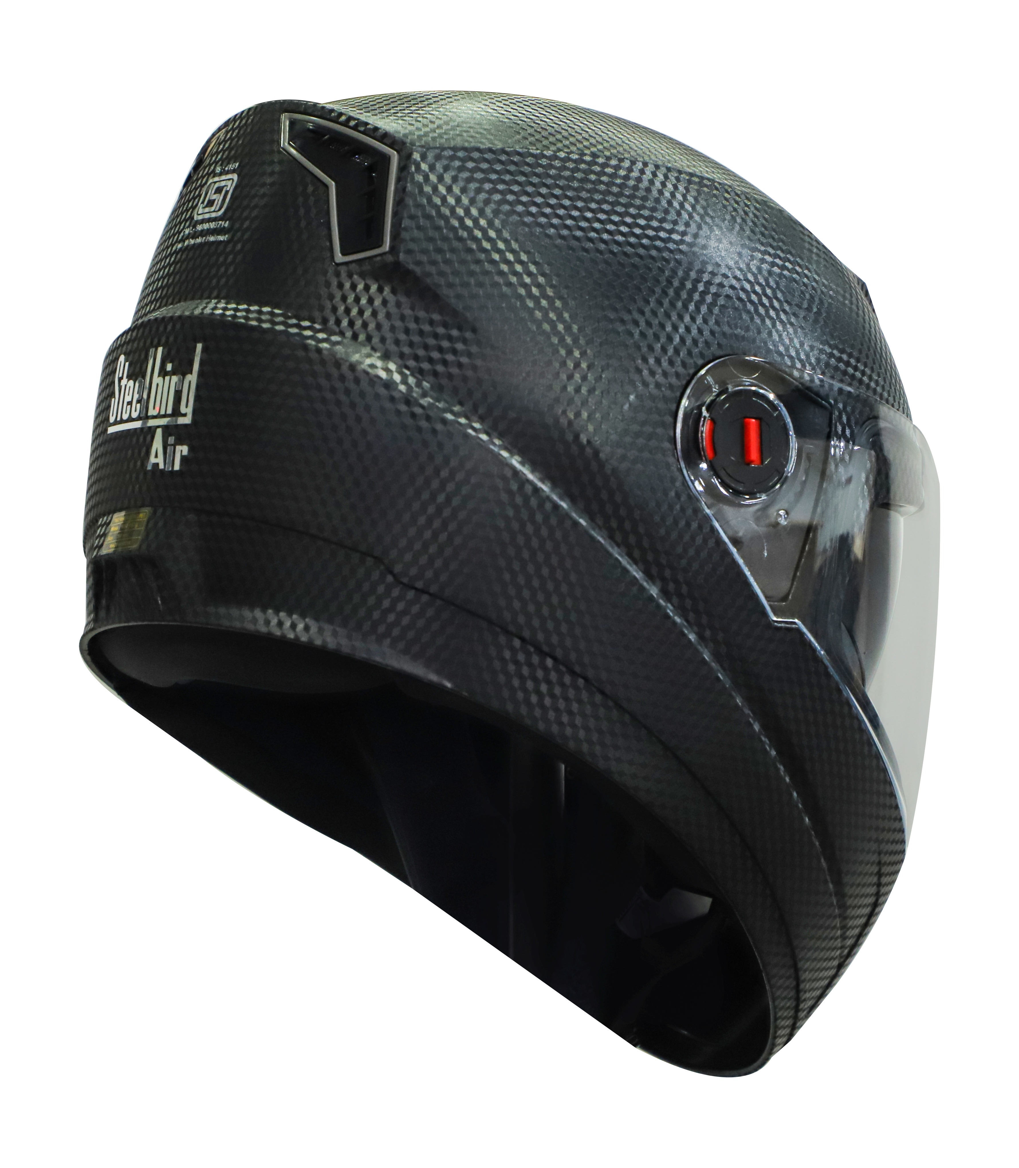 Steelbird SBA-1 Boon Dashing ISI Certified Full Face Helmet For Men And Women With Inner Smoke Sun Shield (Dashing Black)