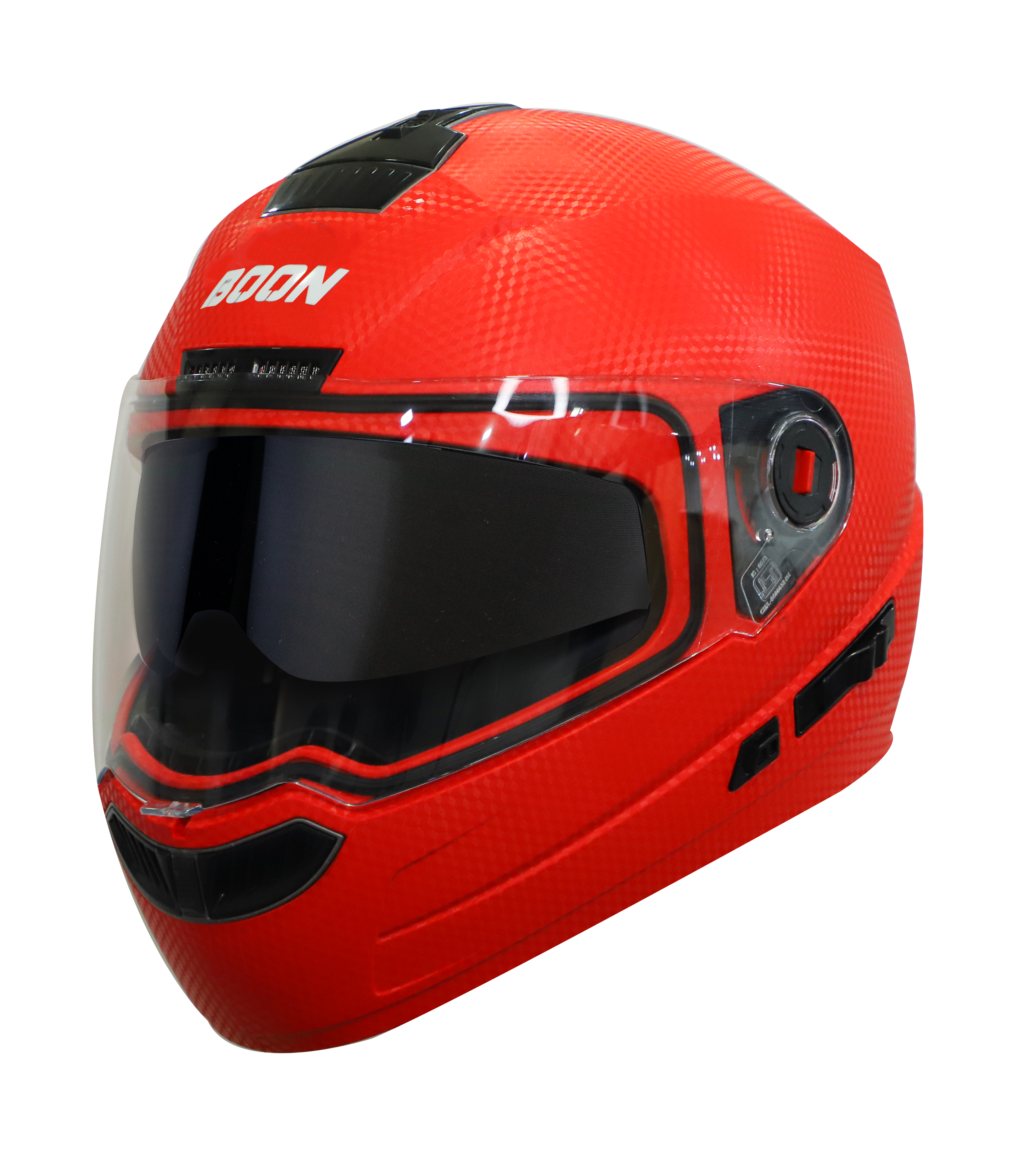 Steelbird SBA-1 Boon Dashing ISI Certified Full Face Helmet For Men And Women With Inner Smoke Sun Shield (Dashing Red)