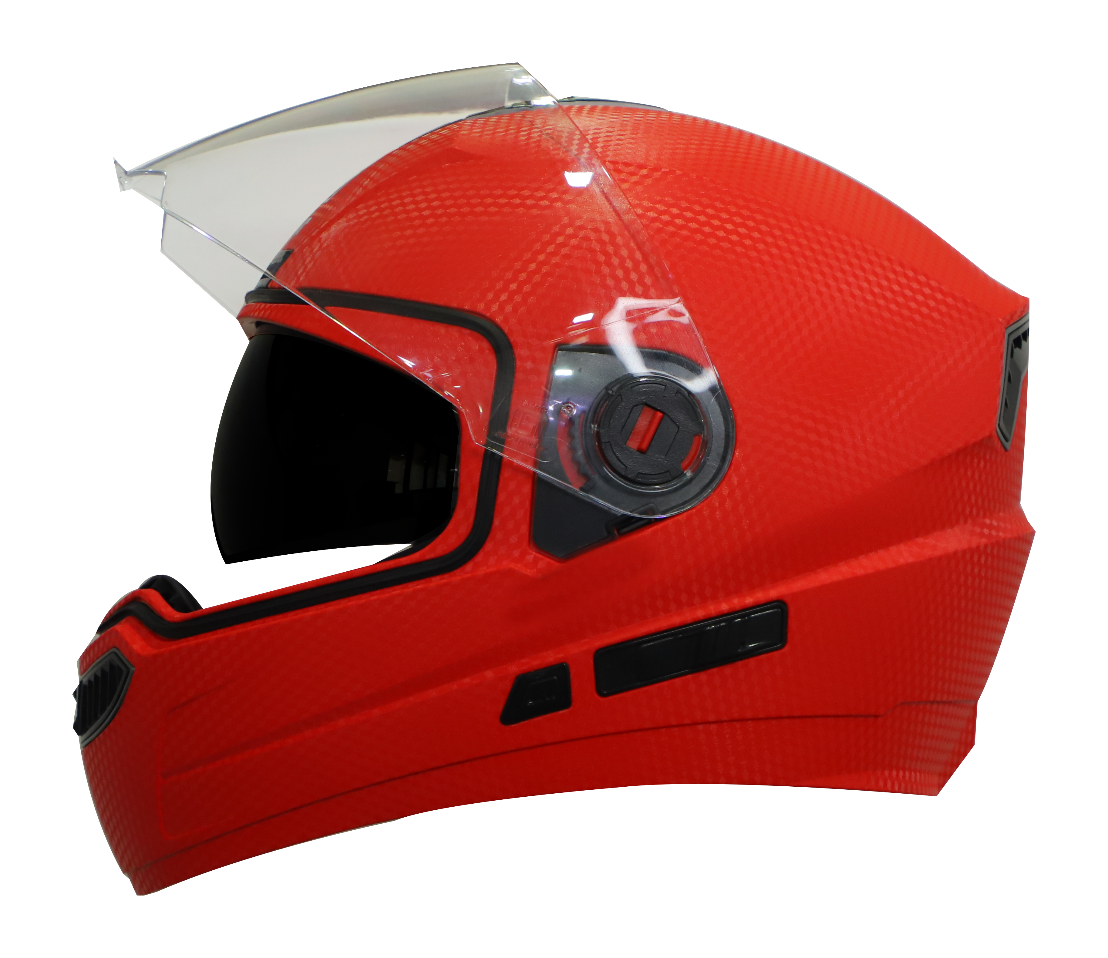 Steelbird SBA-1 Boon Dashing ISI Certified Full Face Helmet For Men And Women With Inner Smoke Sun Shield (Dashing Red)