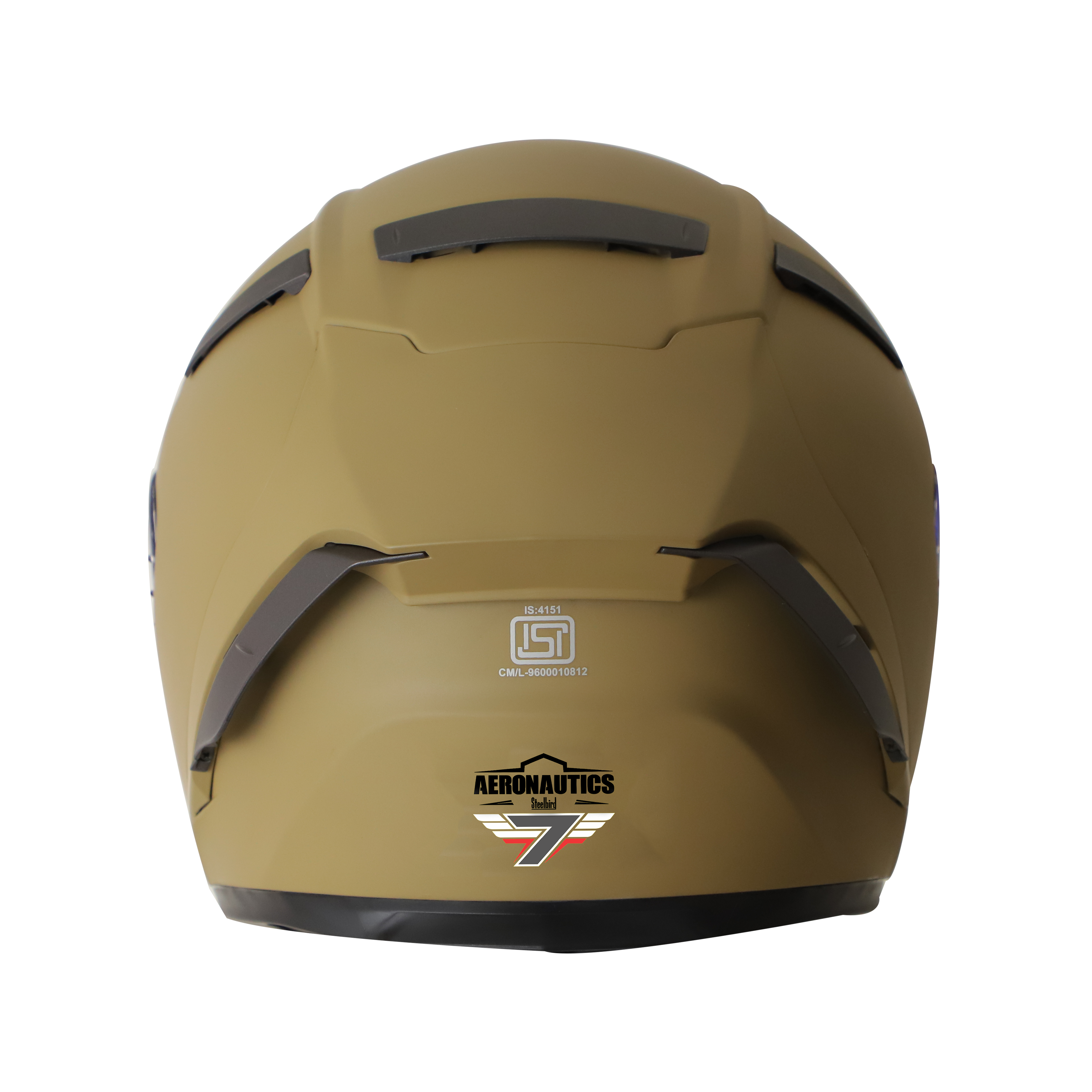 Steelbird SA-2 7Wings Super Aeronautics Full Face Helmet (Matt Desert Storm With Clear Visor)