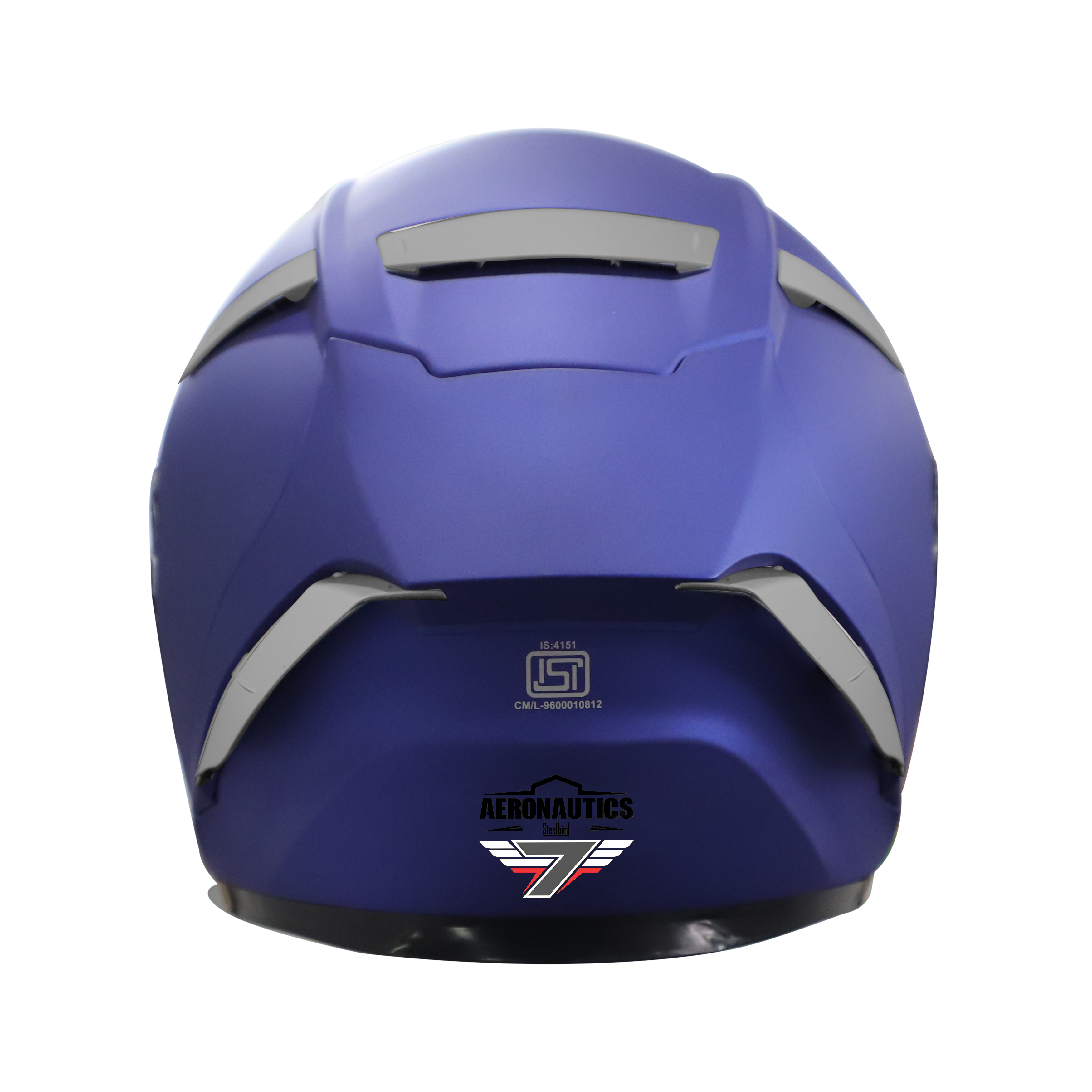 Steelbird SA-2 7Wings Super Aeronautics Full Face Helmet (Matt Y.Blue With Clear Visor)