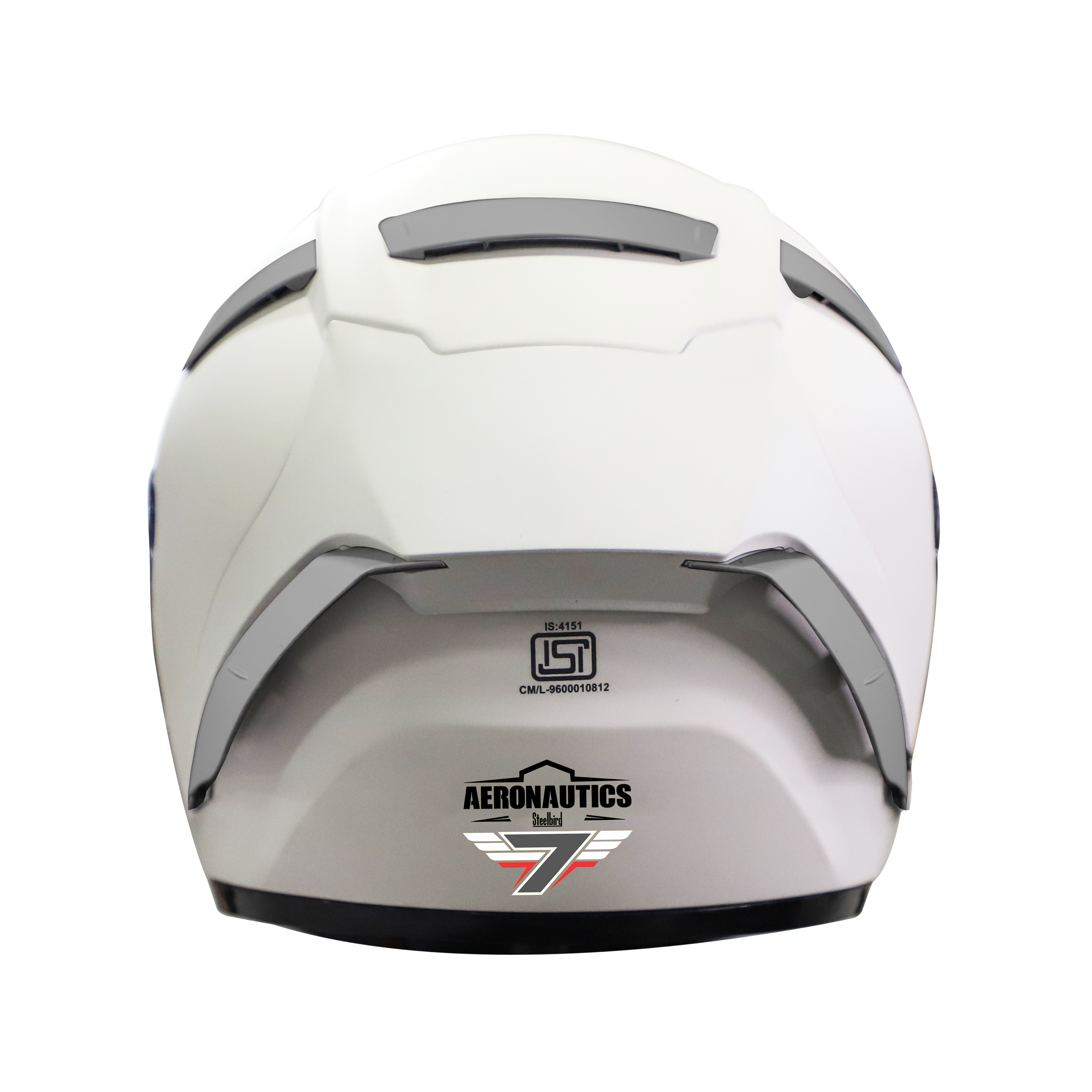 Steelbird SA-2 7Wings Super Aeronautics Full Face Helmet (Matt White With Clear Visor)