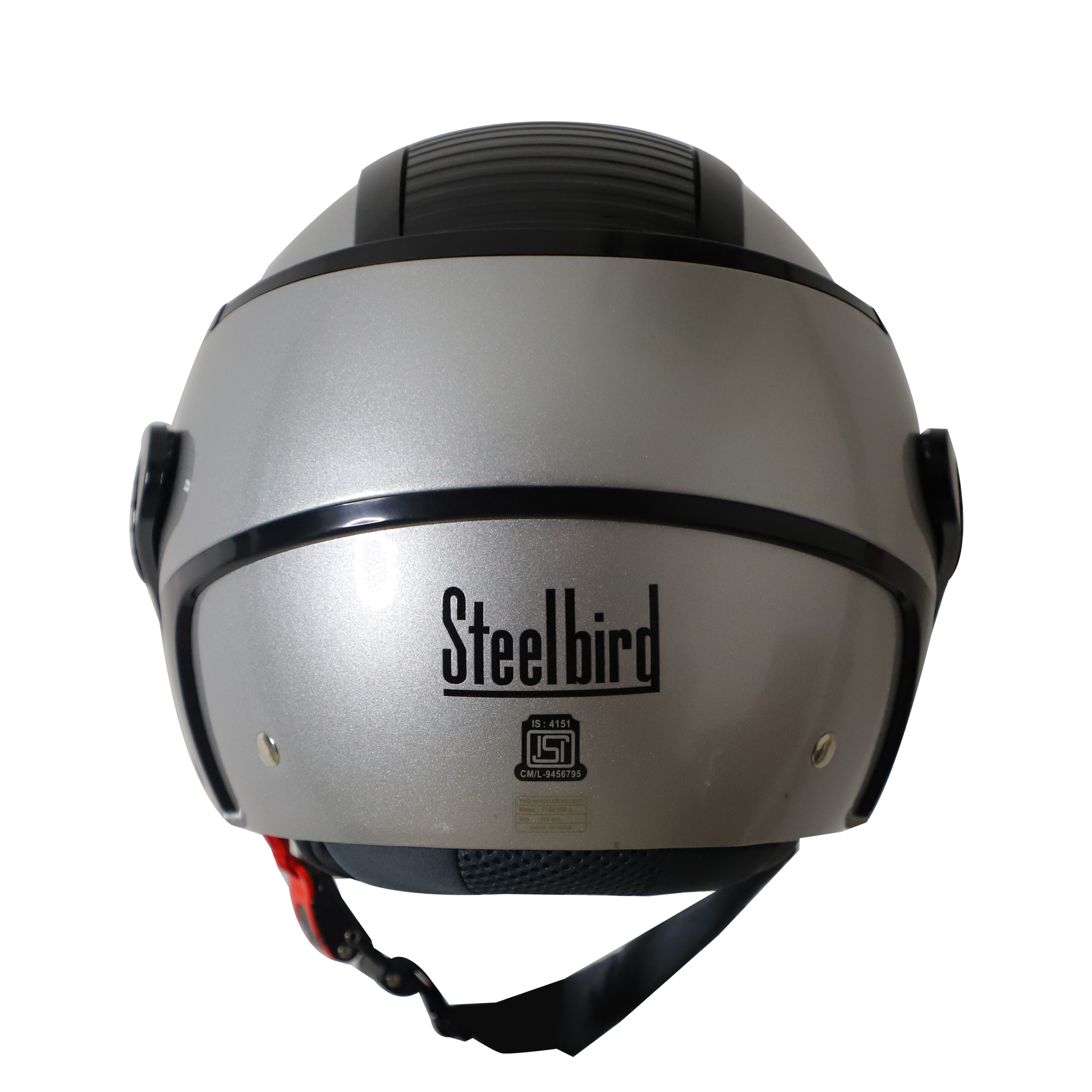 SB-29 AER MAT SILVER WITH BLACK (FITTED WITH CLEAR VISOR WITH EXTRA CHROME BLUE VISOR FREE) 