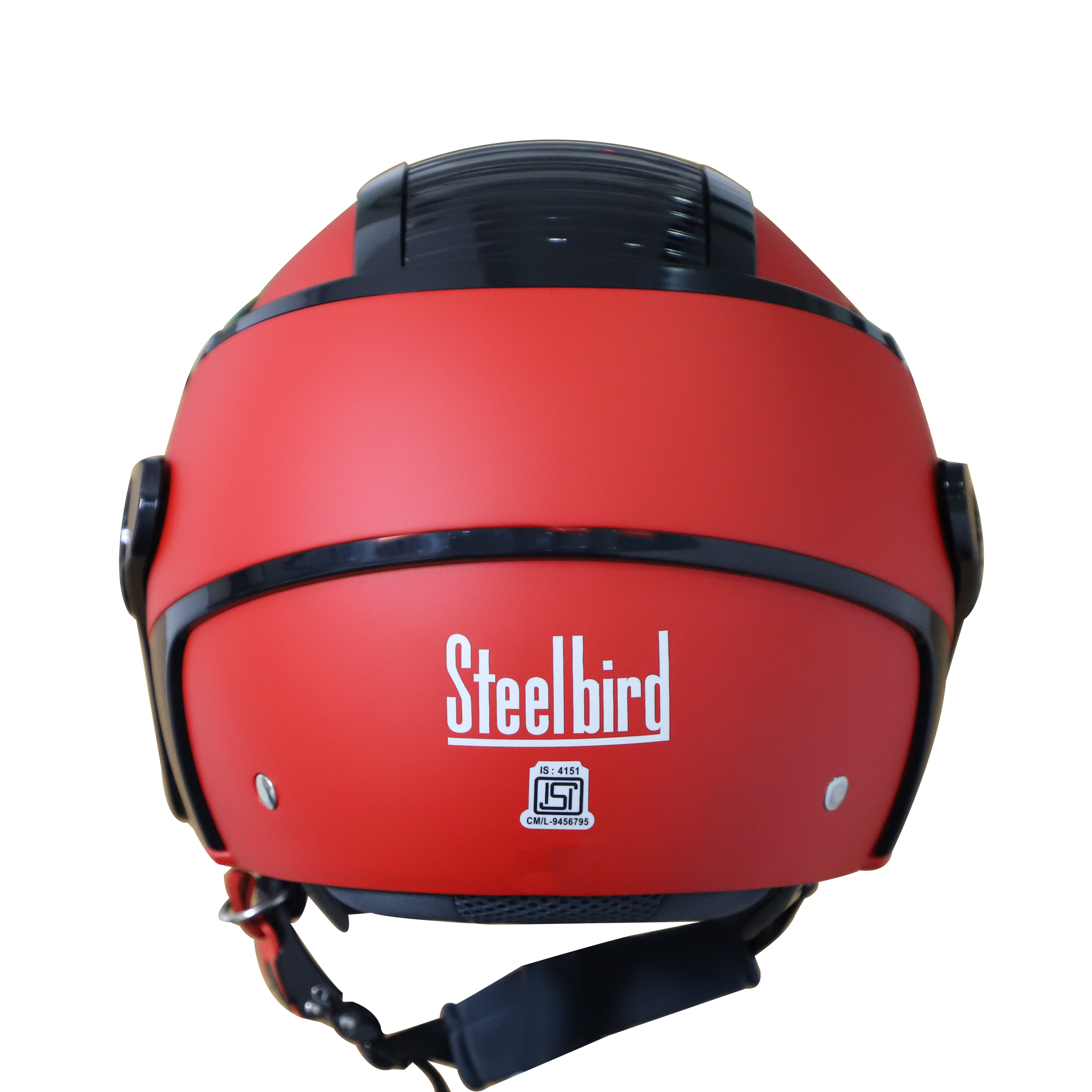 SB-29 AER MAT RED WITH BLACK (FITTED WITH CLEAR VISOR WITH EXTRA CHROME GOLD VISOR FREE) 