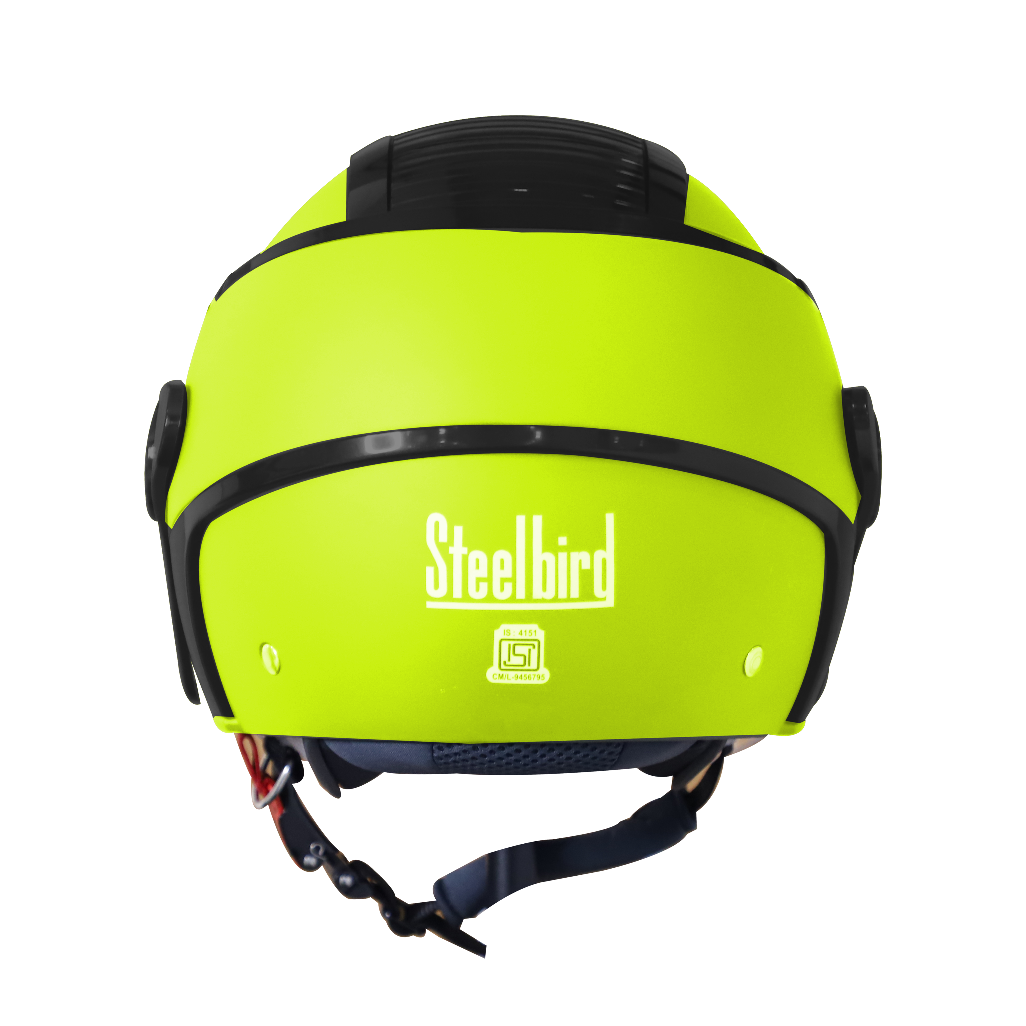 SB-29 AER GLOSSY FLUO NEON WITH BLACK ( FITTED WITH CLEAR VISOR WITH EXTRA BLUE CHROME VISOR FREE)
