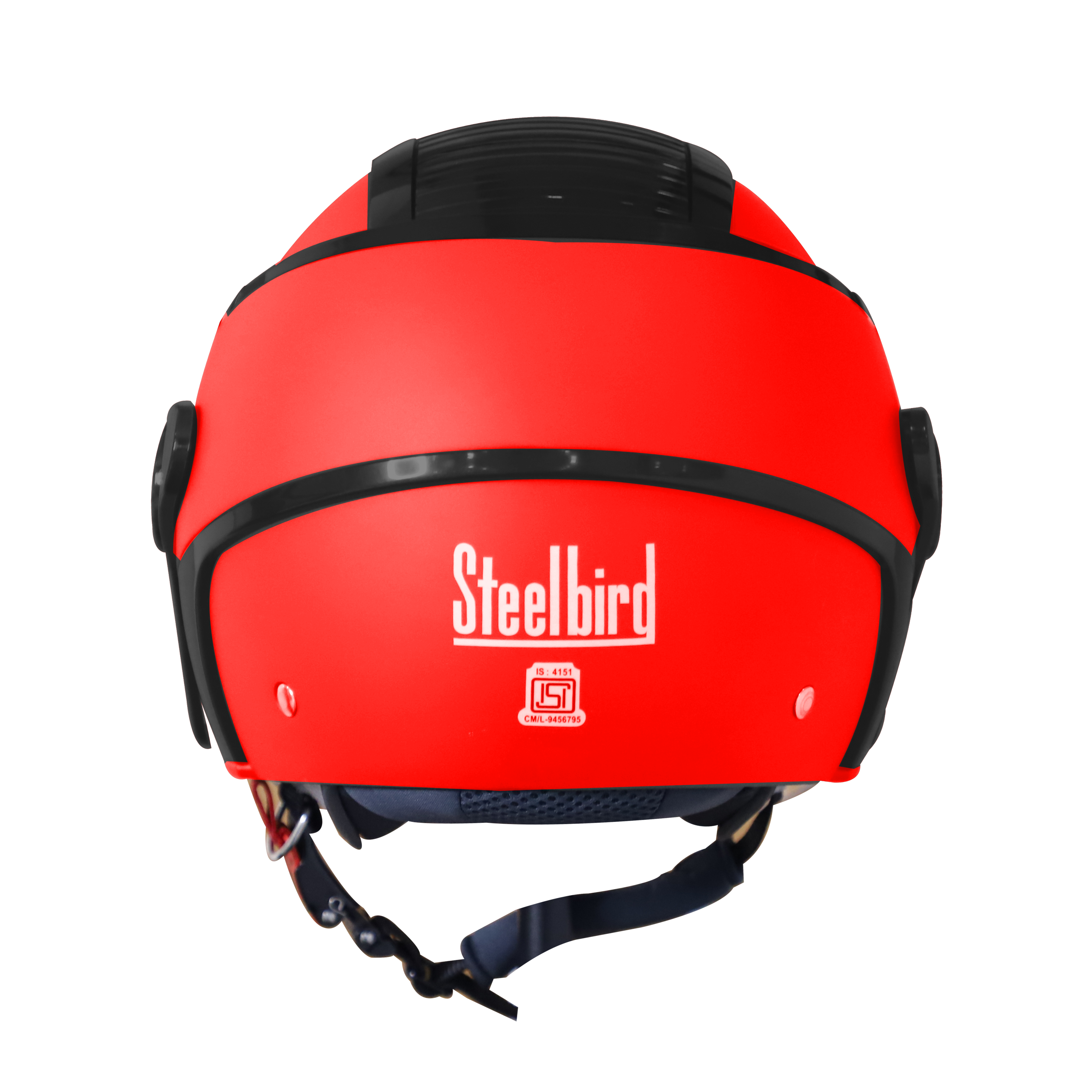 SB-29 AER GLOSSY FLUO RED WITH BLACK ( FITTED WITH CLEAR VISOR WITH EXTRA GOLD CHROME VISOR FREE)