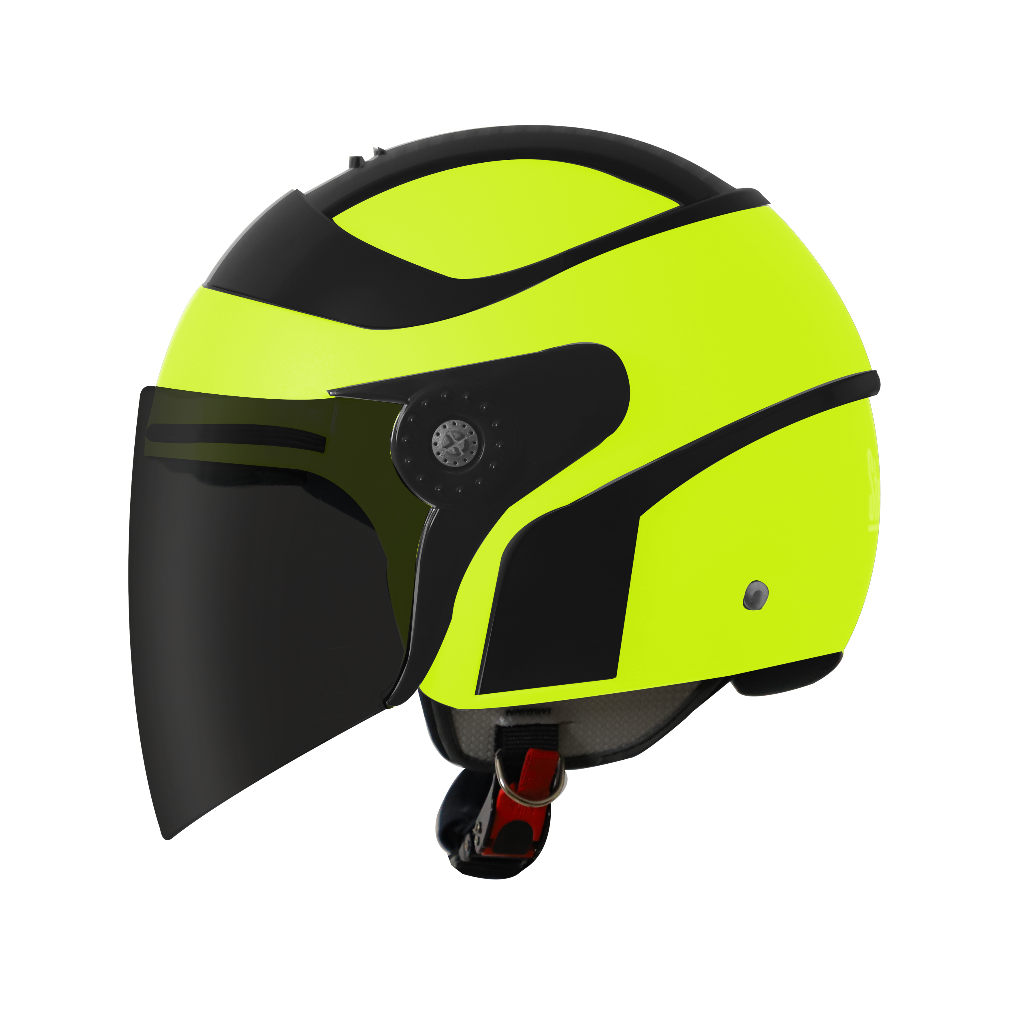 SB-29 AER GLOSSY FLUO NEON WITH BLACK ( FITTED WITH CLEAR VISOR WITH EXTRA SMOKE VISOR FREE)