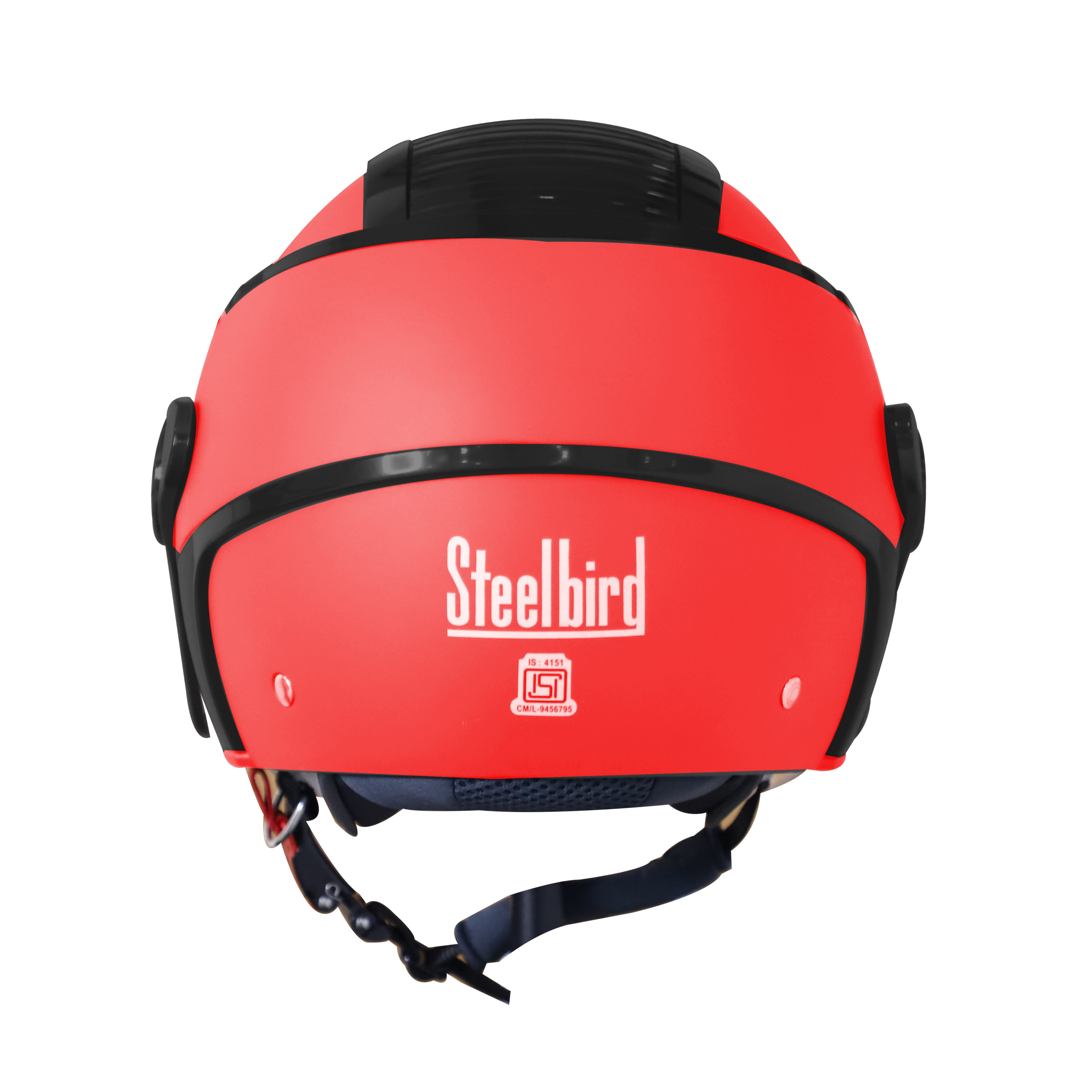 SB-29 AER GLOSSY FLUO WATERMELON  WITH BLACK ( FITTED WITH CLEAR VISOR WITH EXTRA SMOKE VISOR FREE)