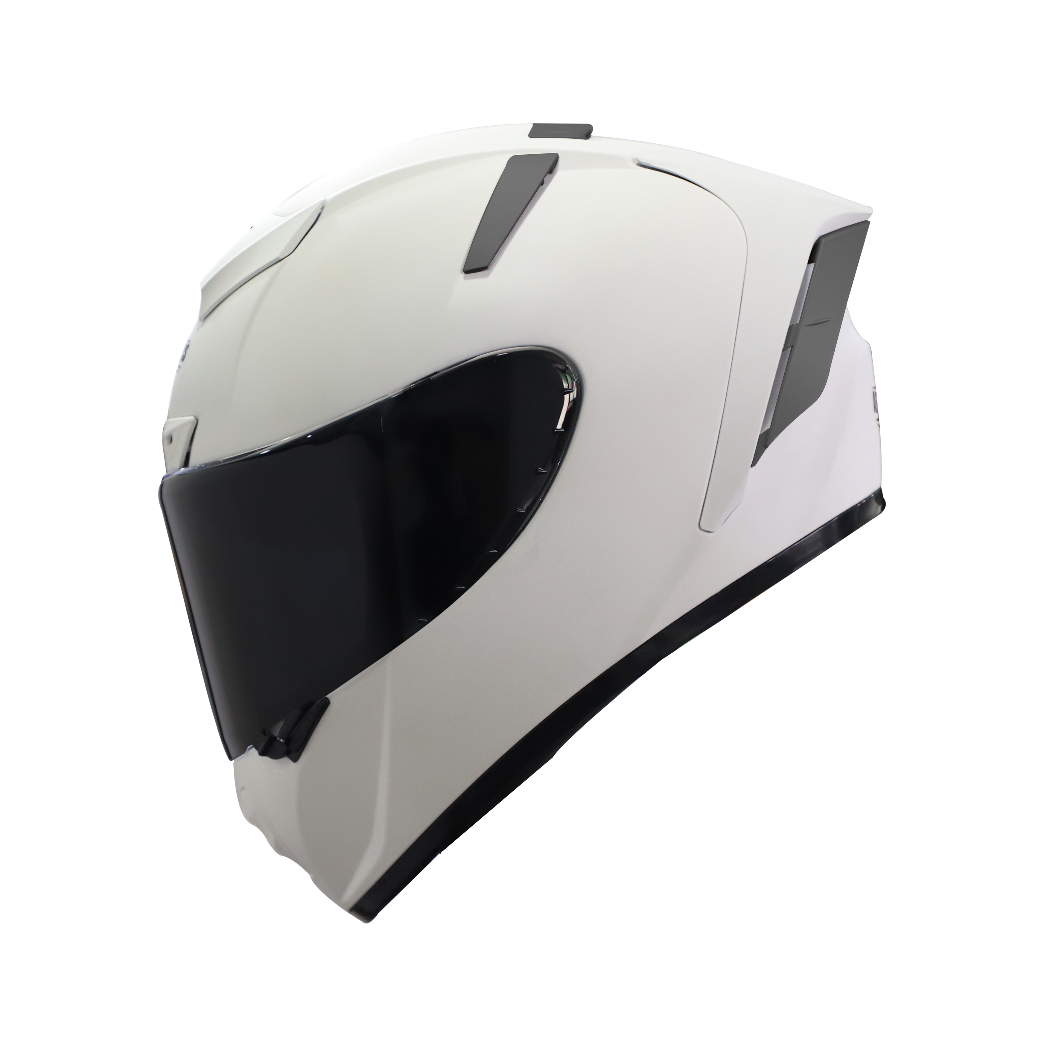 Steelbird SA-2 7Wings Super Aeronautics Full Face Helmet (Matt White With Smoke Visor)