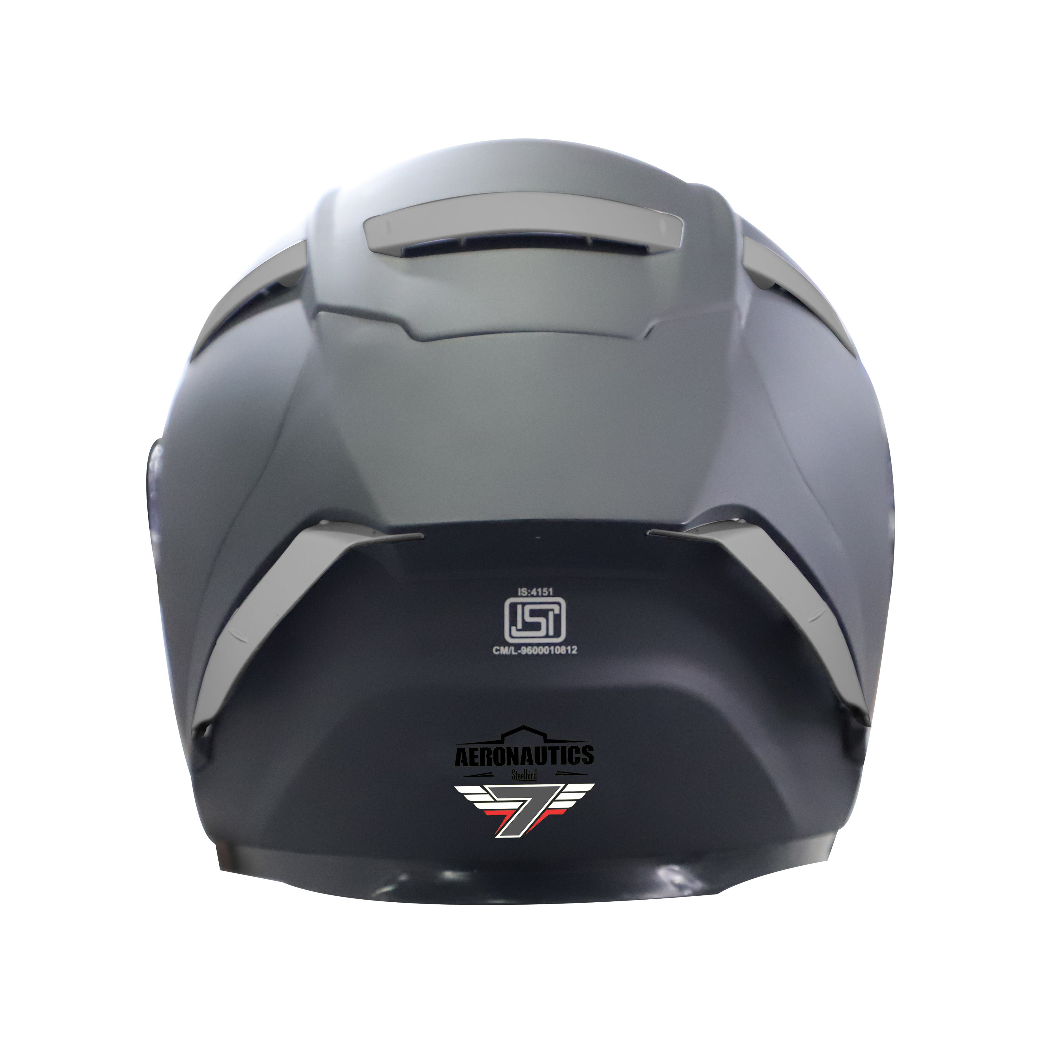 Steelbird SA-2 7Wings Super Aeronautics Full Face Helmet (Matt Midnight Black With Chrome Gold Visor)