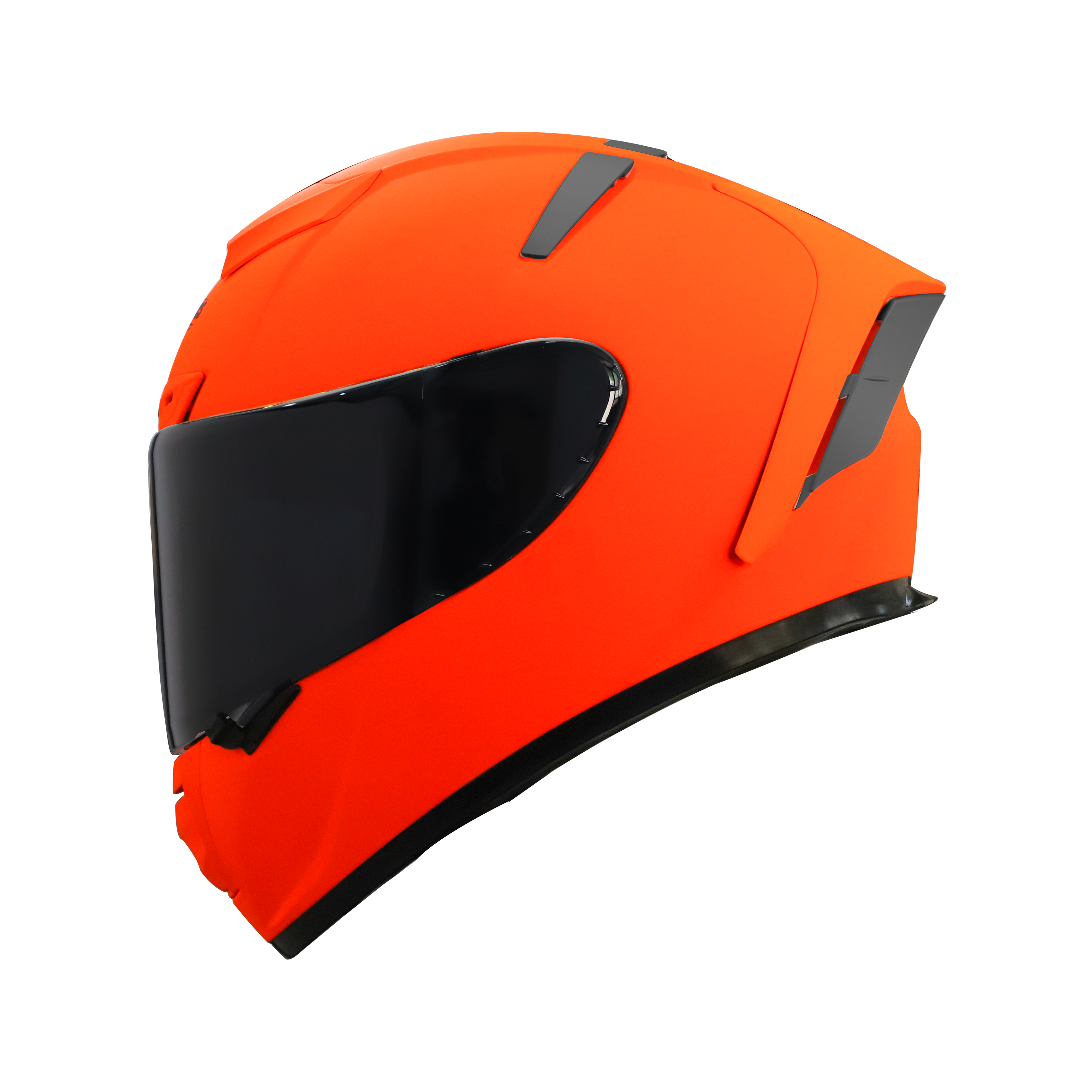 Steelbird SA-2 7Wings Super Aeronautics Full Face Helmet (Glossy Fluo Orange With Smoke Visor)