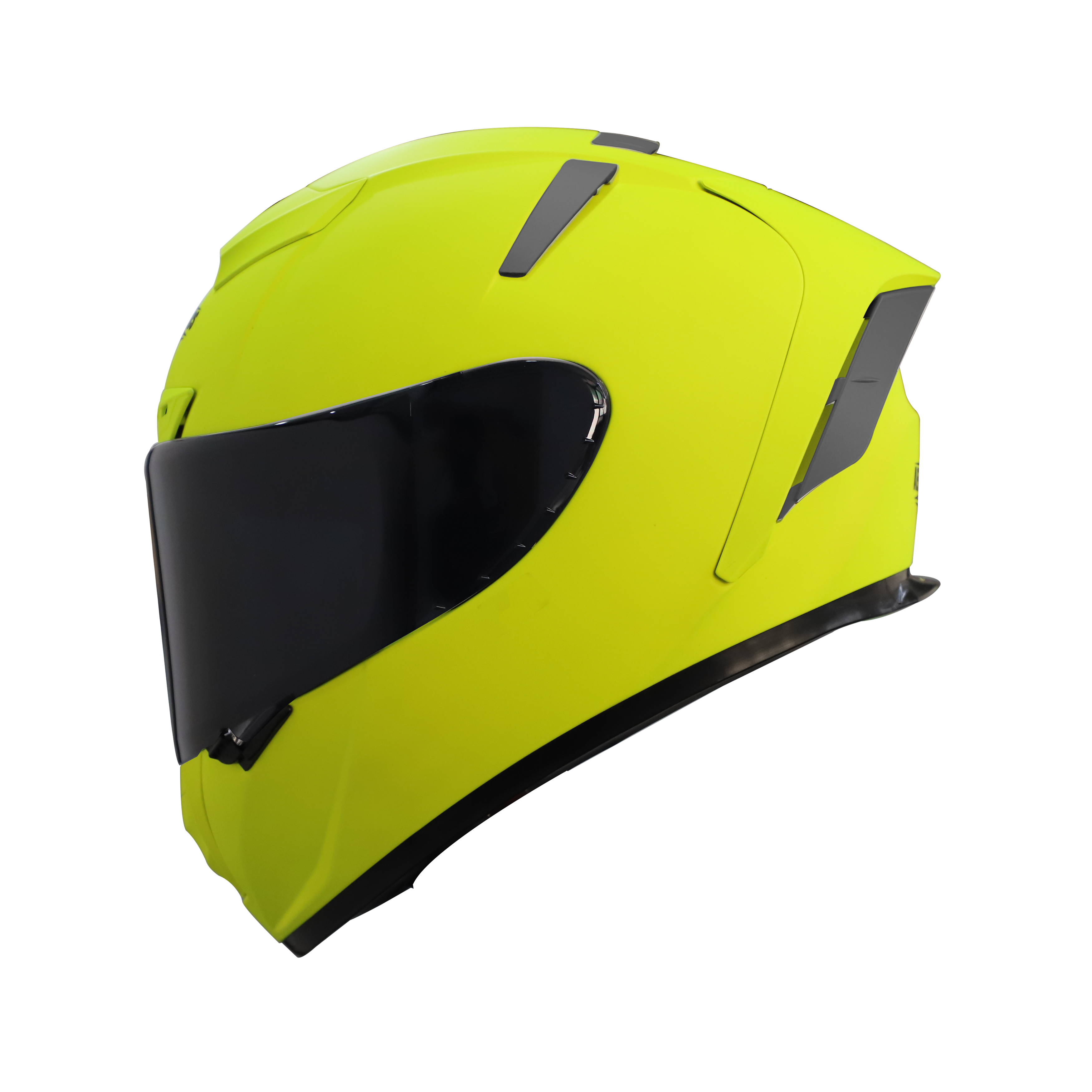 Steelbird SA-2 7Wings Super Aeronautics Full Face Helmet (Glossy Fluo Neon With Smoke Visor)