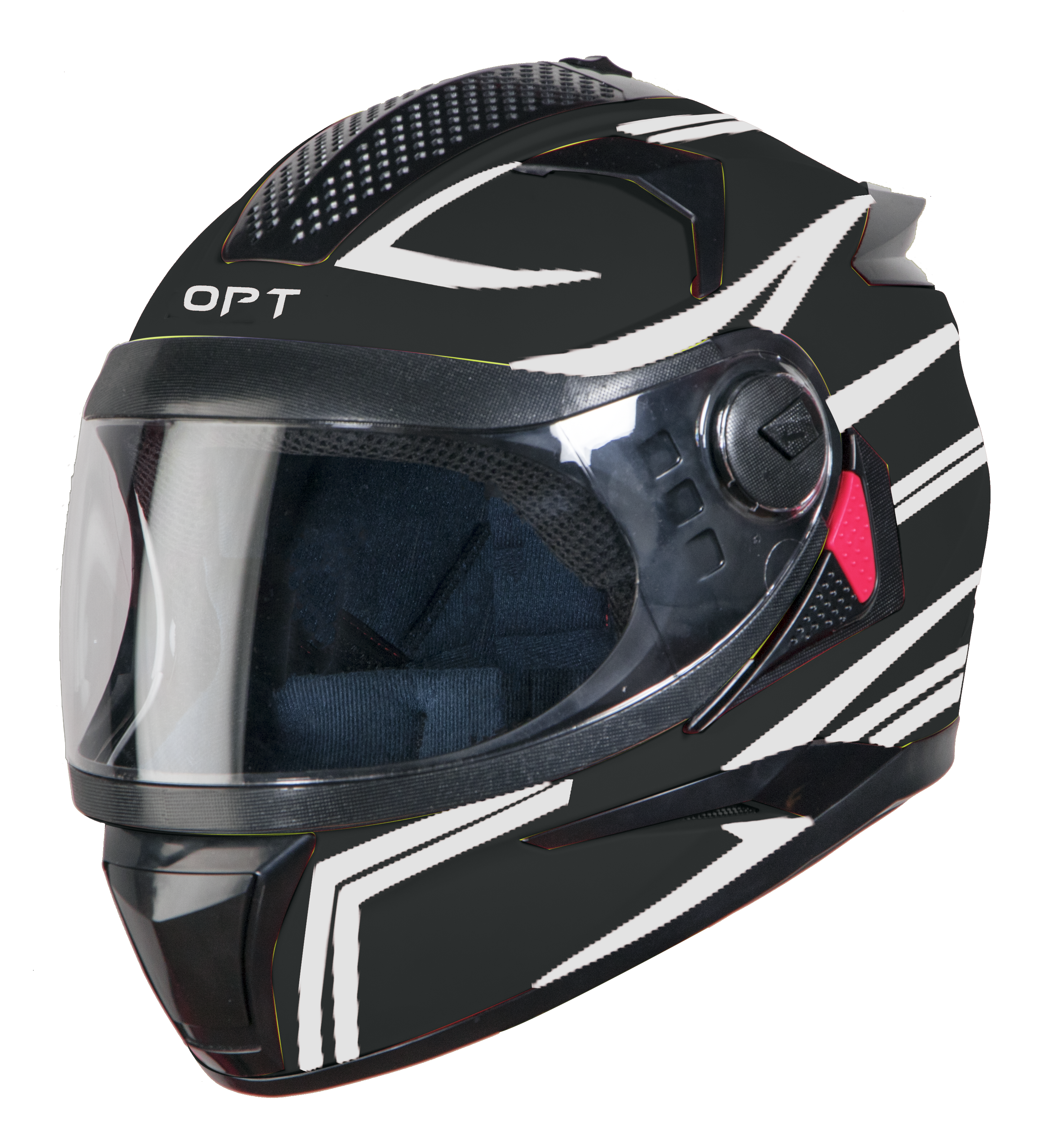 Steelbird 7Wings Robot Opt ISI Certified Full Face Helmet With Night Reflective Graphics (Glossy Black Silver With Clear Visor)