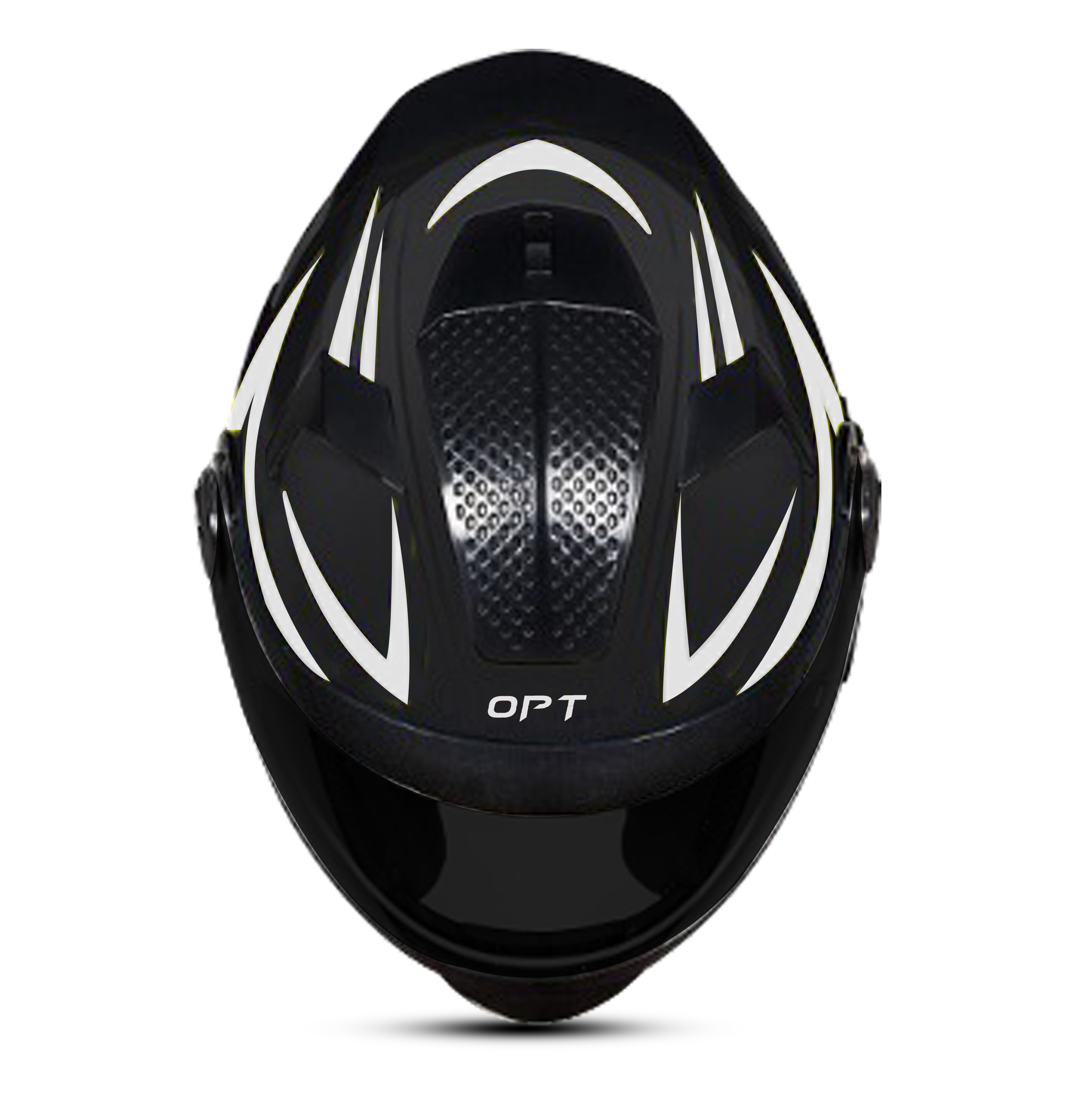 Steelbird 7Wings Robot Opt ISI Certified Full Face Helmet With Night Reflective Graphics (Glossy Black Silver With Smoke Visor)