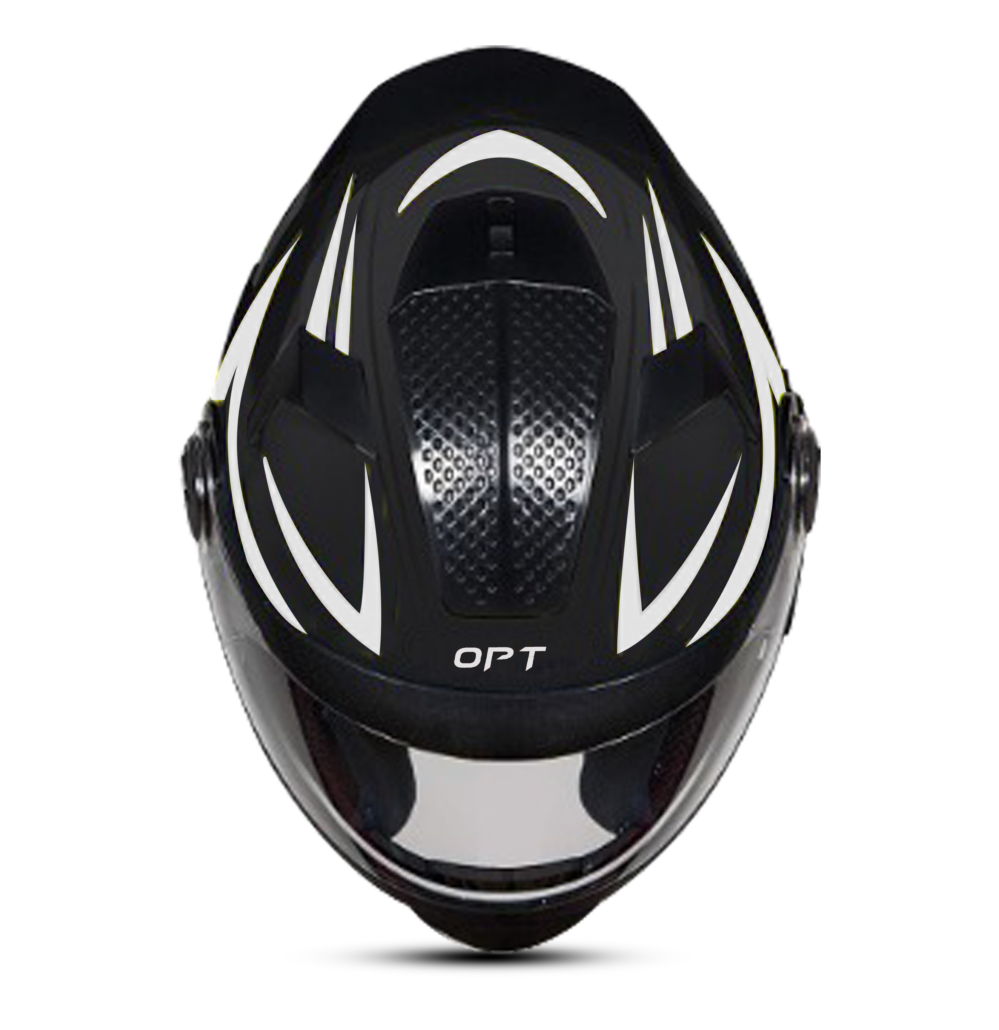 Steelbird 7Wings Robot Opt ISI Certified Full Face Helmet With Night Reflective Graphics (Matt Black Silver With Clear Visor)