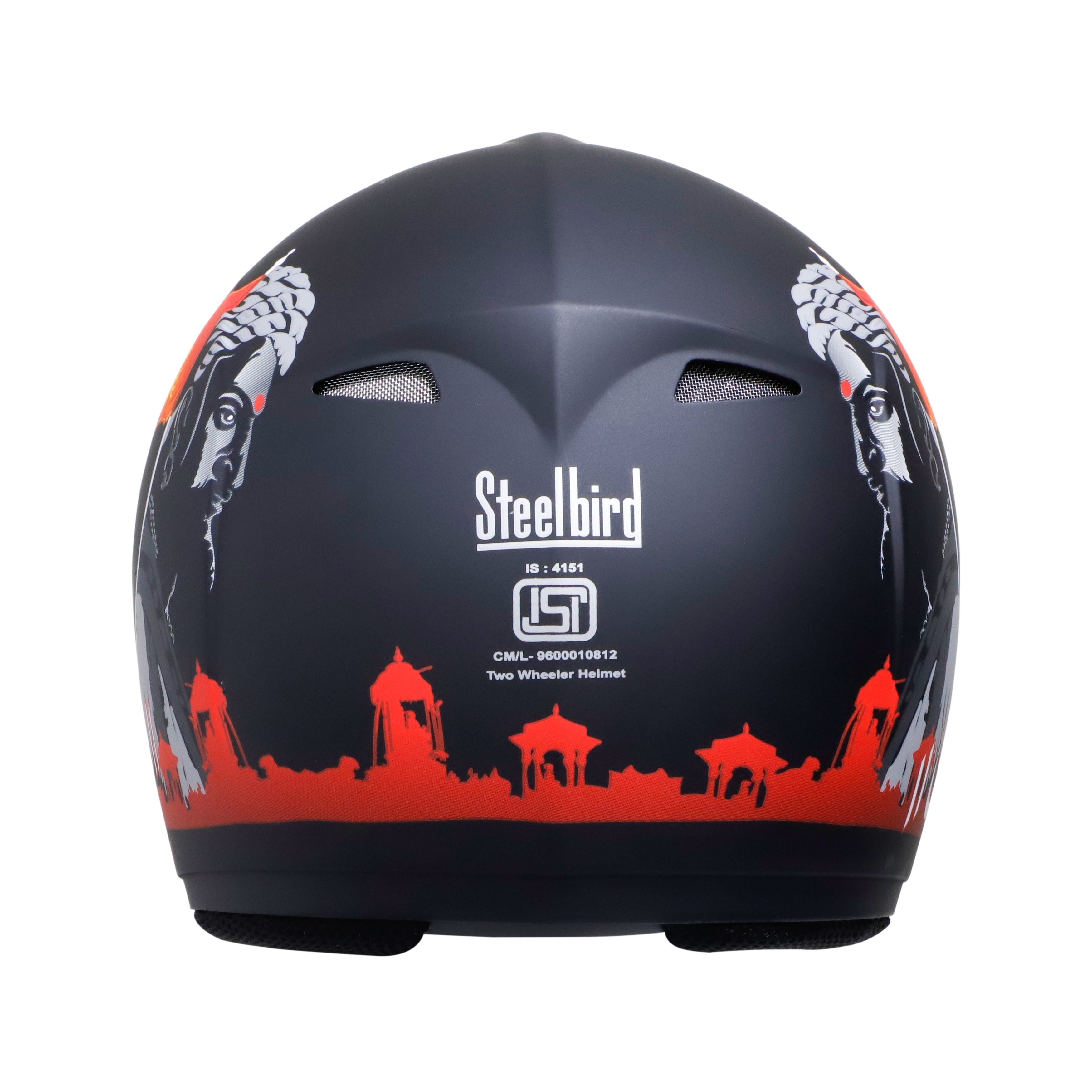 Steelbird Cyborg Jagdamb Double Visor Full Face Helmet, Inner Silver Sun Shield And Outer Clear Visor (Matt Black Grey)