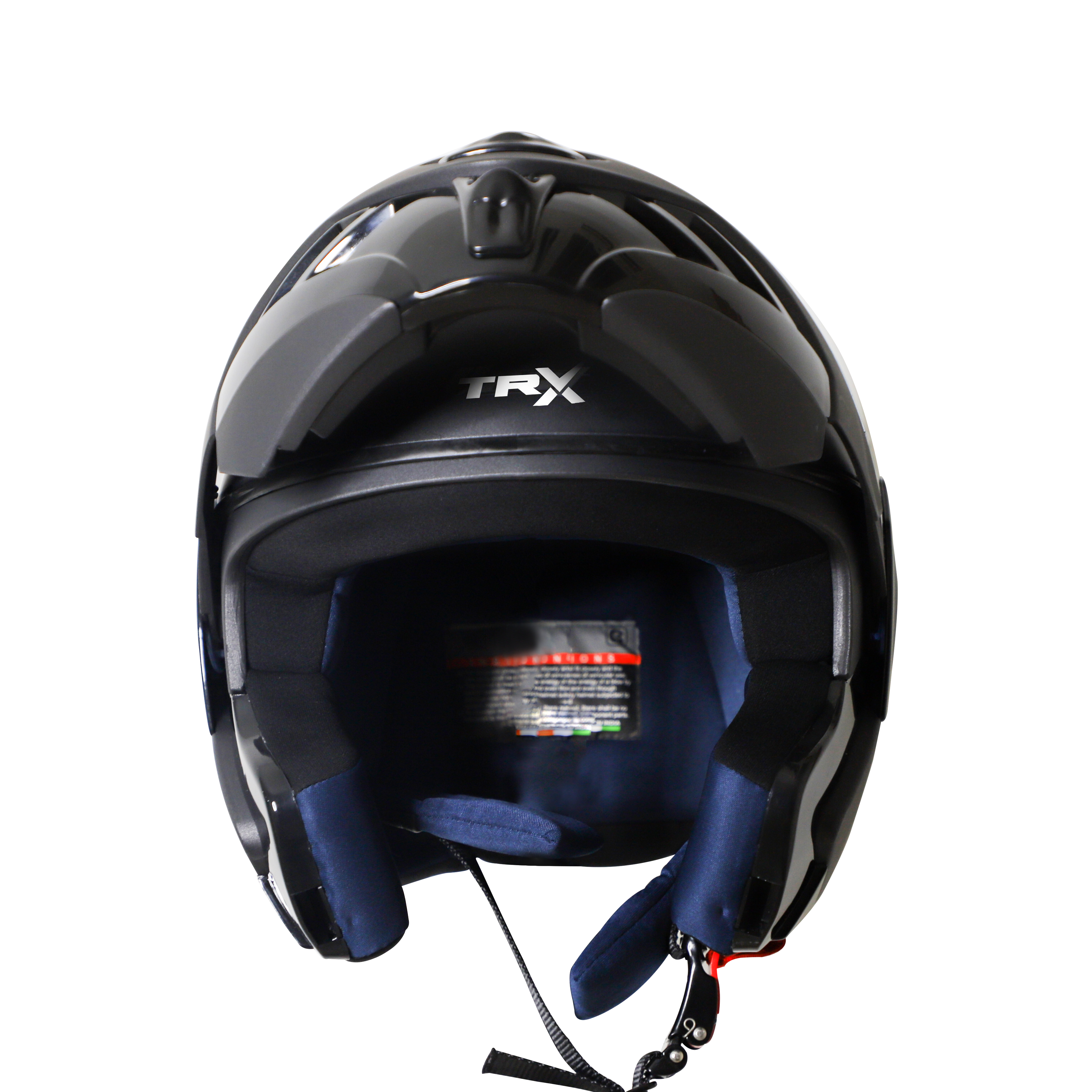 Steelbird SB-34 TRX ISI Certified Flip-Up Helmet For Men And Women (Matt Midnight Black With Clear Visor)