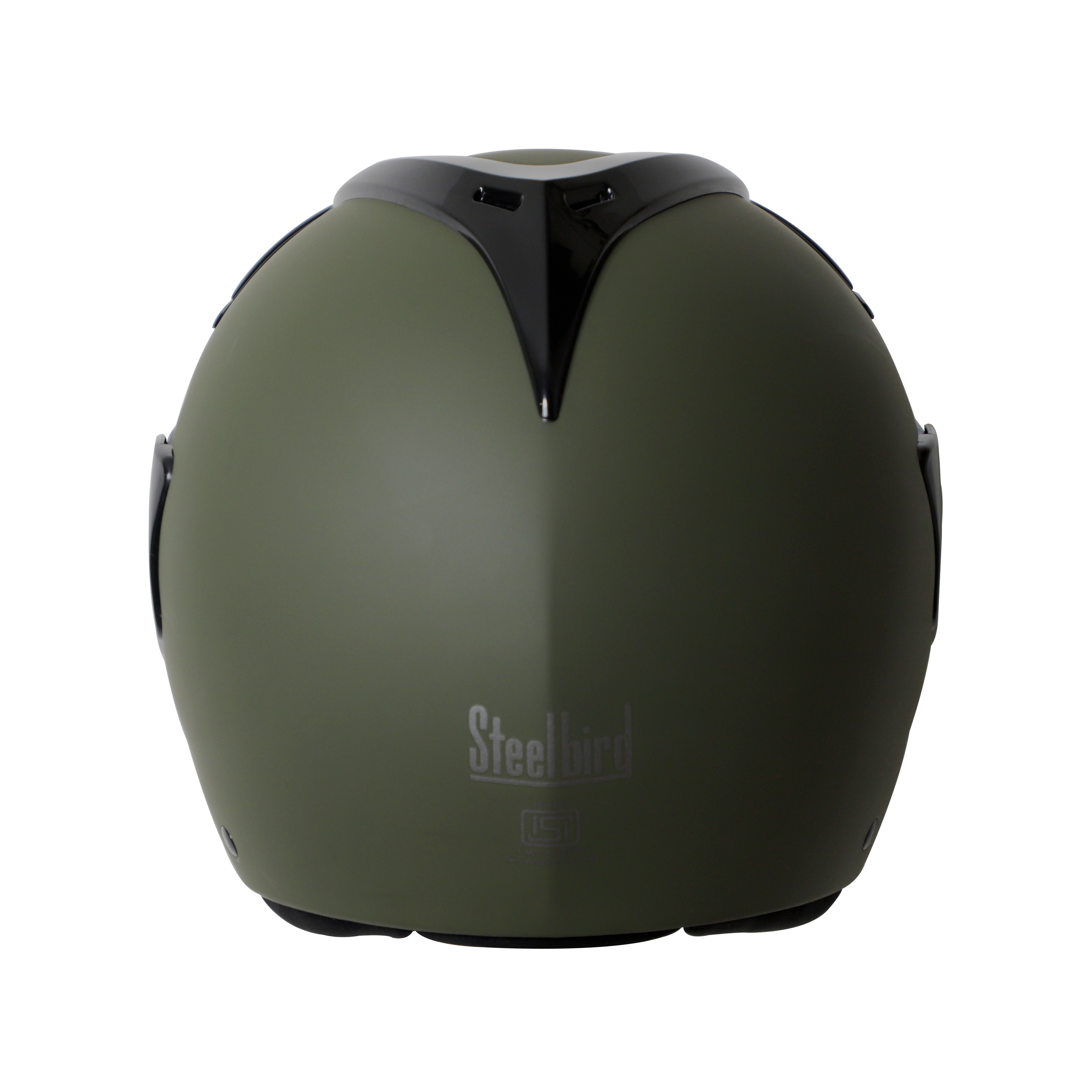 Steelbird SB-34 TRX ISI Certified Flip-Up Helmet For Men And Women (Matt Battle Green With Clear Visor)