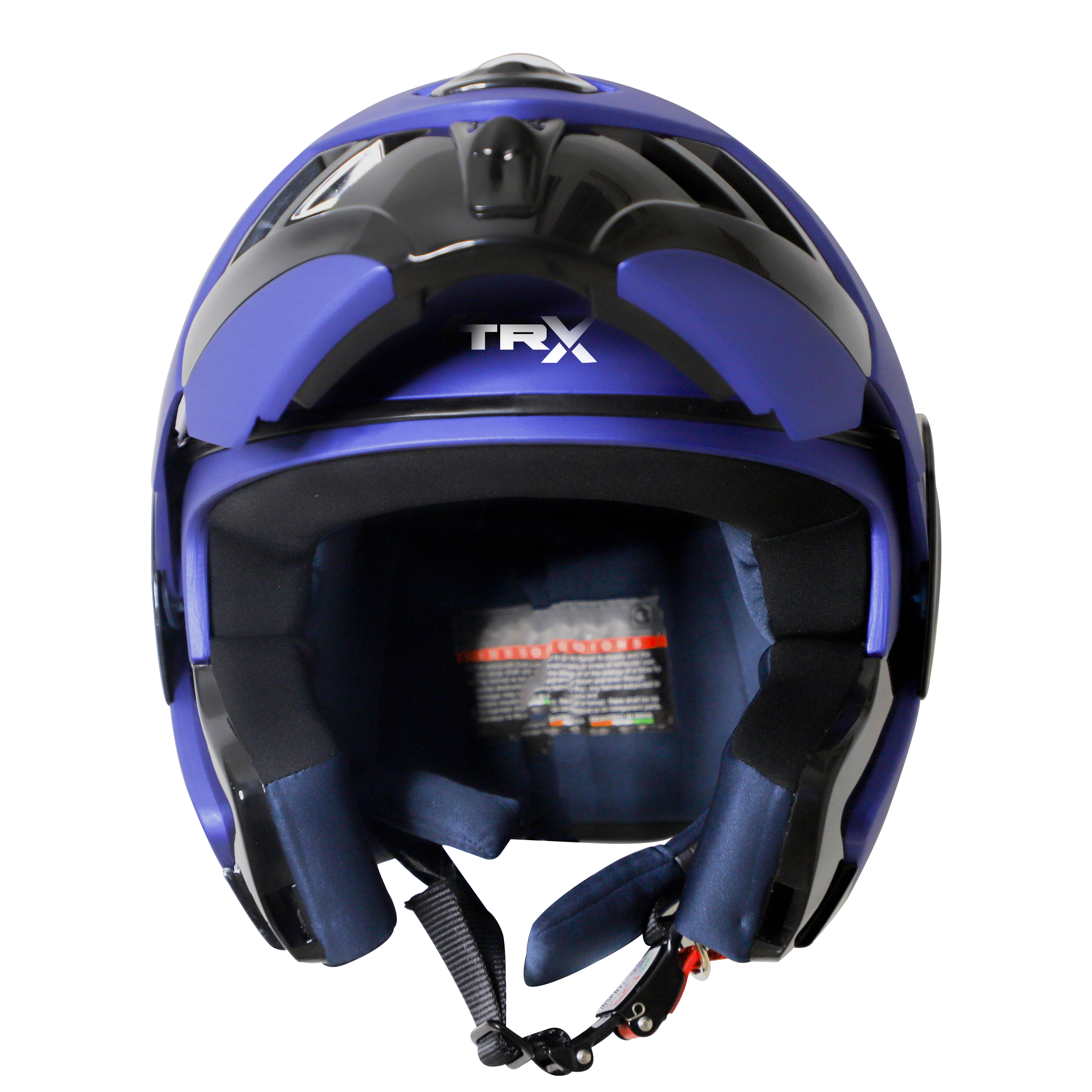 Steelbird SB-34 TRX ISI Certified Flip-Up Helmet For Men And Women (Matt Y.Blue With Clear Visor)