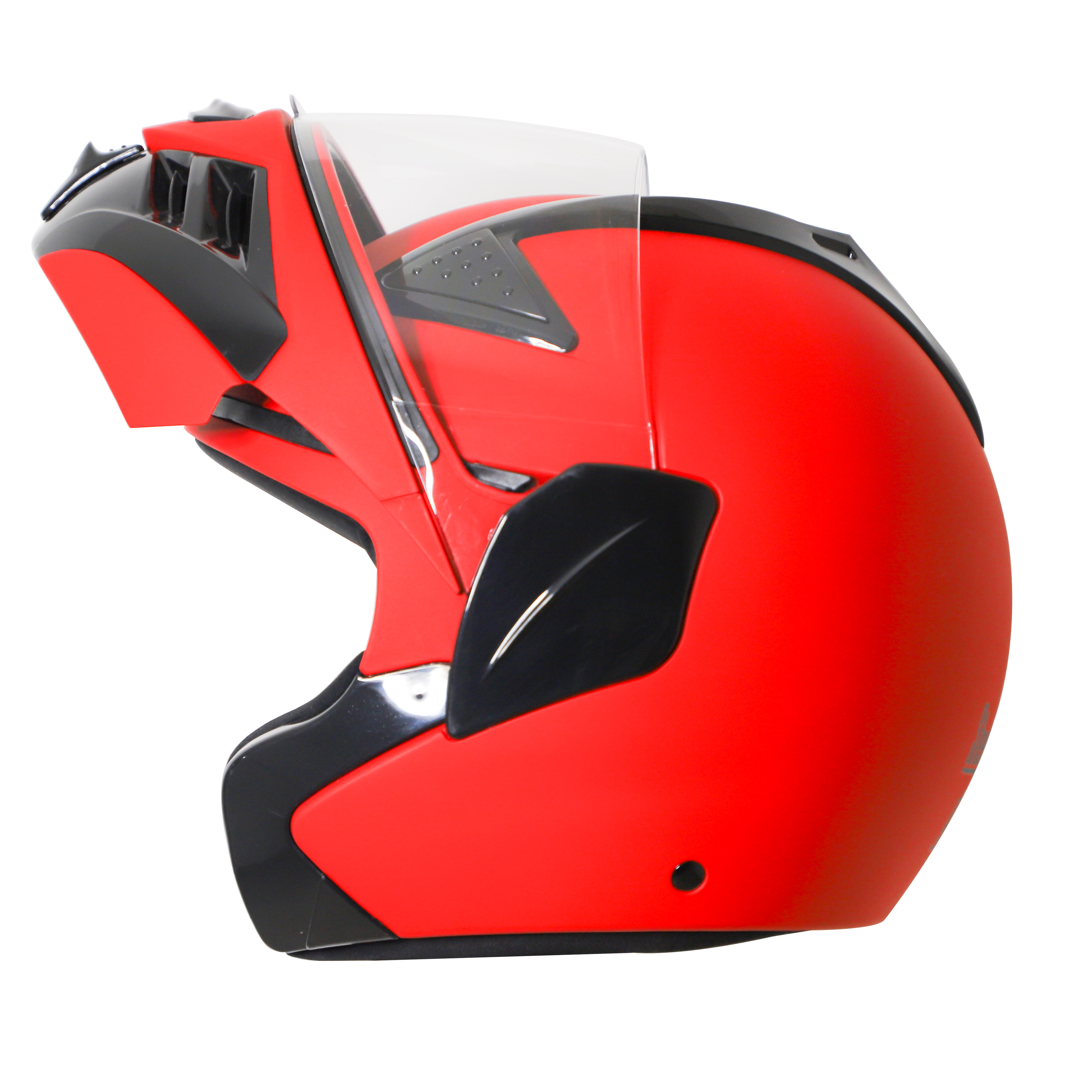 Steelbird SB-34 TRX ISI Certified Flip-Up Helmet For Men And Women (Matt Sports Red With Clear Visor)